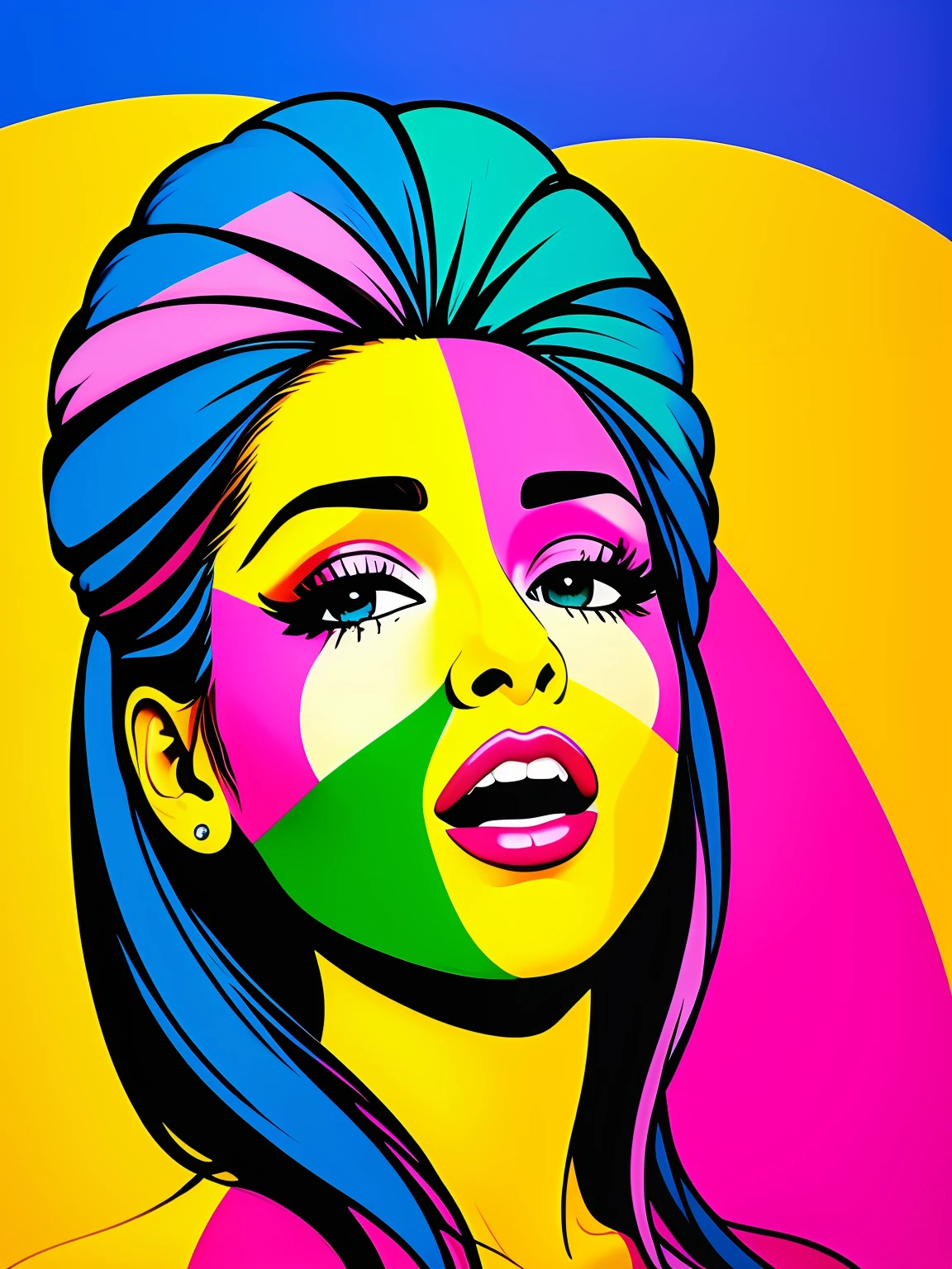 "Imagine uma obra de arte retratando um suculento,MelBanana colorido, Bright as a rainbow. BANANA is the central point of the composition, com suas formas e contornos suaves, convidando os espectadores a apreciarem sua beleza. The color palette is vibrant and lush, with rich and vivid tones that blend harmoniously on the surface of A BANANA . Vermelhos intensos, laranjas brilhantes, amarelos dourados, verdes exuberantes, azuis profundos e roxos encantadores criam uma sinfonia de cores que envolvem a fruta. Small details of light and shadow add depth and realism to the image, Making The Banana Look Almost Palpable. Through this artistic representation,acolchoamento ROMERO Brito, The Banana becomes a symbol of vitality, frescor e alegria, cativando os espectadores e convidando-os a saborear sua beleza colorida." ,EDUARDO KOBRA E ROMERO BRITO,detalhes