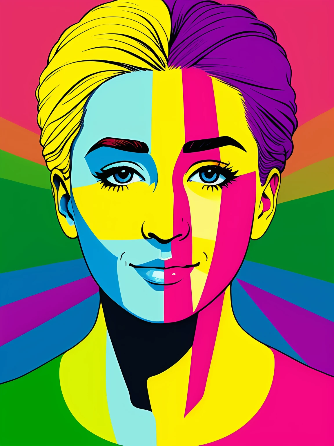 "Imagine uma obra de arte retratando um suculento,MelBanana colorido, Bright as a rainbow. BANANA is the central point of the composition, com suas formas e contornos suaves, convidando os espectadores a apreciarem sua beleza. The color palette is vibrant and lush, with rich and vivid tones that blend harmoniously on the surface of A BANANA . Vermelhos intensos, laranjas brilhantes, amarelos dourados, verdes exuberantes, azuis profundos e roxos encantadores criam uma sinfonia de cores que envolvem a fruta. Small details of light and shadow add depth and realism to the image, Making The Banana Look Almost Palpable. Through this artistic representation,acolchoamento ROMERO Brito, The Banana becomes a symbol of vitality, frescor e alegria, cativando os espectadores e convidando-os a saborear sua beleza colorida." ,EDUARDO KOBRA E ROMERO BRITO