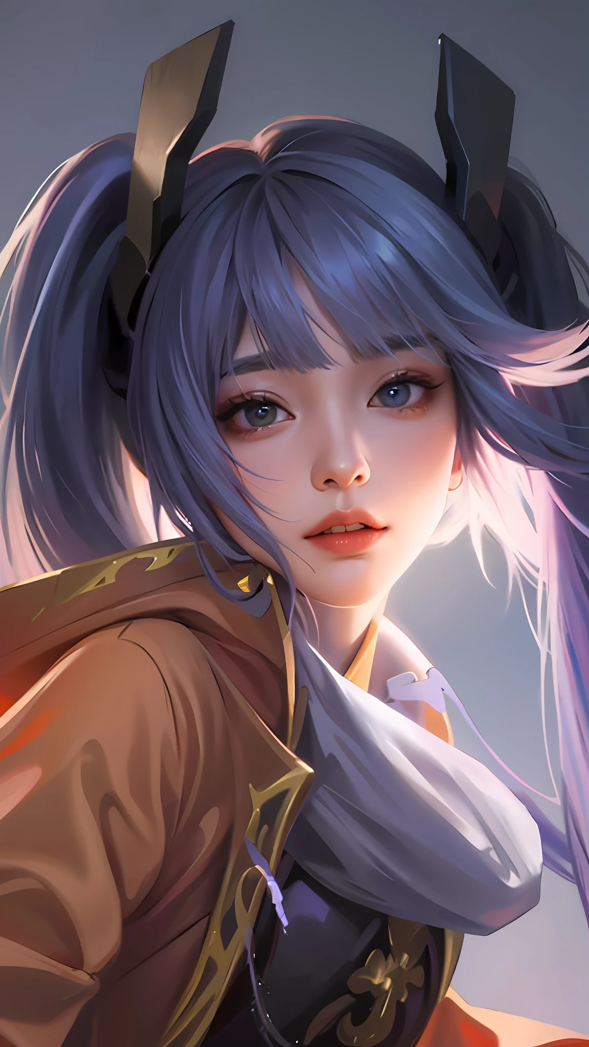 A long hair,Woman with a coat on her head, Extremely detailed Artgerm, Style Artgerm, Artistic germ style, ! Dream art germ, art-style, like artgerm, artgerm detailed, Art germ. High detail, trending artgerm, Artgerm Plat, artgerm portrait