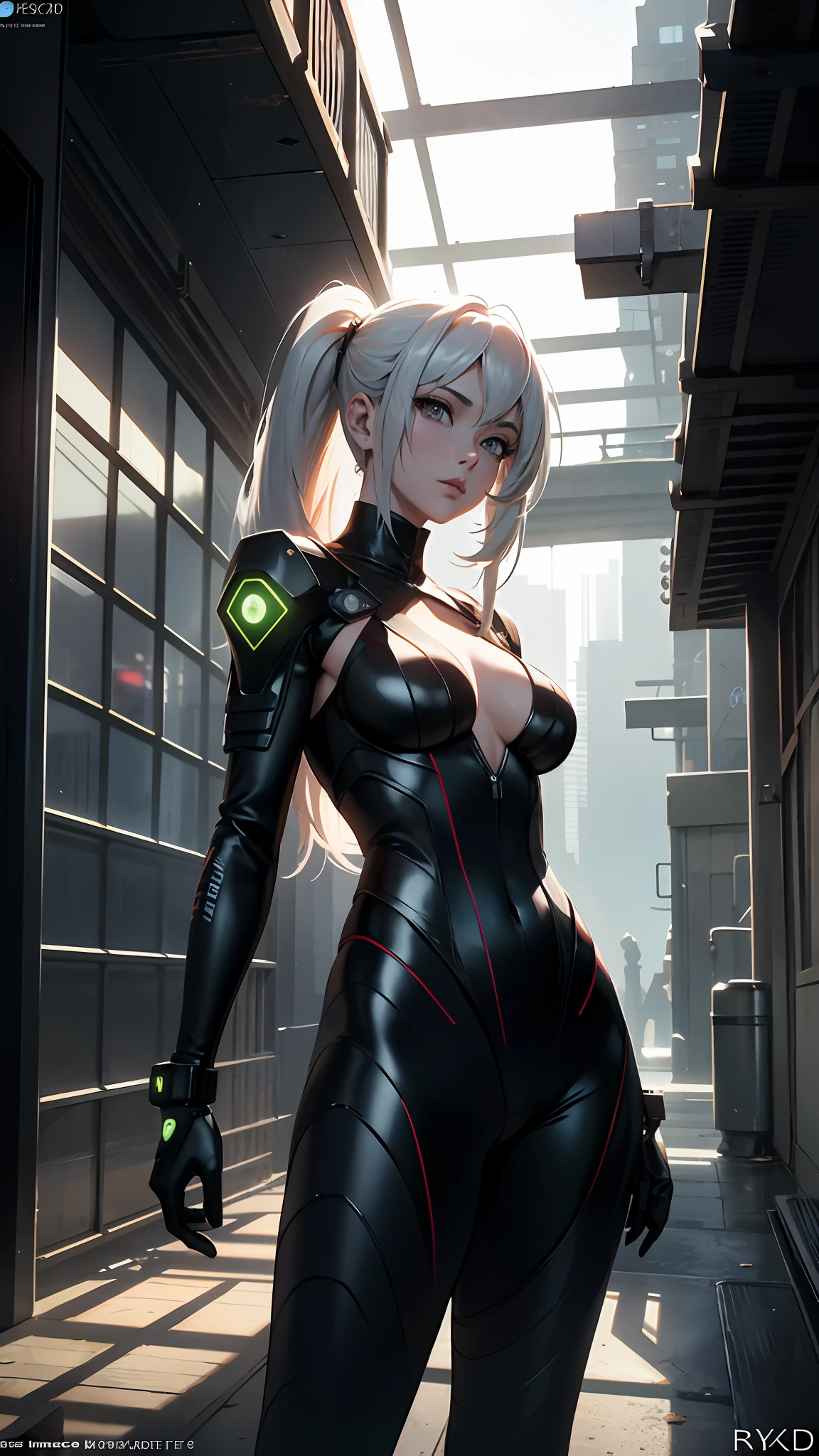 ((Best quality)), ((masterpiece)), (detailed:1.4), 3D, an image of a beautiful cyberpunk female,HDR (High Dynamic Range),Ray Tracing,NVIDIA RTX,Super-Resolution,Unreal 5,Subsurface scattering,PBR Texturing,Post-processing,Anisotropic Filtering,Depth-of-field,Maximum clarity and sharpness,Multi-layered textures,Albedo and Specular maps,Surface shading,Accurate simulation of light-material interaction,Perfect proportions,Octane Render,Two-tone lighting,Wide aperture,Low ISO,White balance,Rule of thirds,8K RAW,