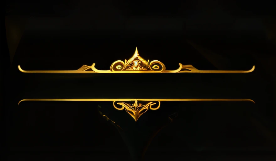 Gold and black background, World of Warcraft Spell Icon, 16K upscale image, Gold trim, Gorgeous gold ornaments, All in gold,
