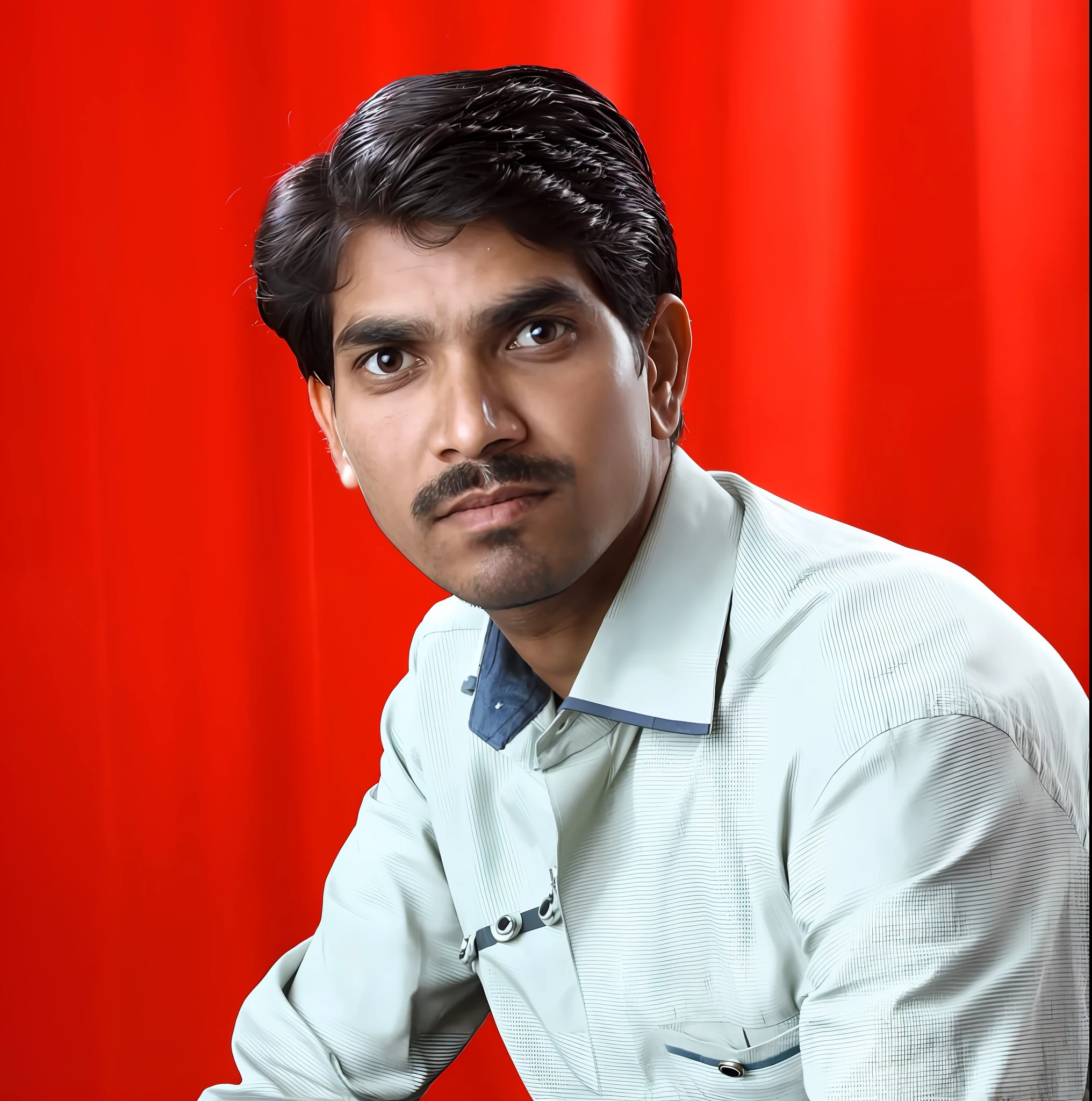 there is a man sitting on a chair with a remote in his hand, jayison devadas, very clear picture, profile pic, inspired by Kailash Chandra Meher, profile picture, johnatan wayshak, ayan nag, vastayan, portait photo profile picture, journalist photo, inspired by Saurabh Jethani, candid picture, khyzyl saleem