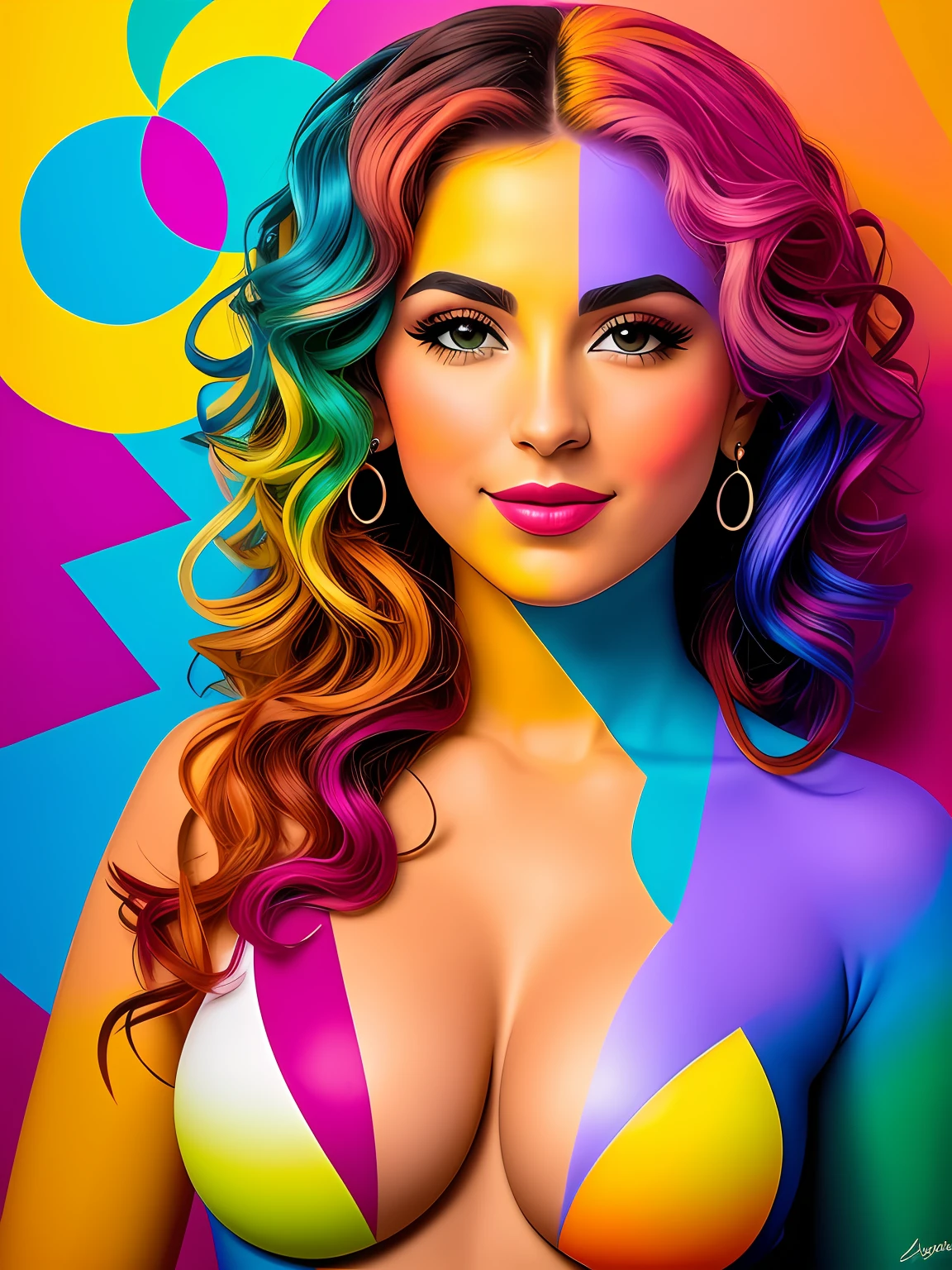 "Imagine uma obra de arte retratando um suculento,Cacho de uva colorido, Bright as a rainbow. UVA is the central point of the composition, com suas formas e contornos suaves, convidando os espectadores a apreciarem sua beleza,acolchoamento eduardo kobra. The color palette is vibrant and lush, with rich, vivid tones that blend harmoniously on the surface of The Grape Cluster . Vermelhos intensos, laranjas brilhantes, amarelos dourados, verdes exuberantes, azuis profundos e roxos encantadores criam uma sinfonia de cores que envolvem a fruta. Small details of light and shadow add depth and realism to the image, Making the bunch of Grape look almost palpable. Through this artistic representation,, UVA becomes a symbol of vitality, frescor e alegria, cativando os espectadores e convidando-os a saborear sua beleza colorida." , Eduardo Kobra