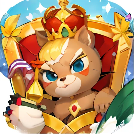 Close-up of gingerbread，There is a crown on it, 🔞🤡, Unknown, Royal Kingdom, the king of thieves, 🌻🎹🎼, Avareza, masterpice, king of pirates, playrix games, mobile game, royal house, Game icon, epic legends game icon, 🐿🍸🍋, Avatar image, Royal Core