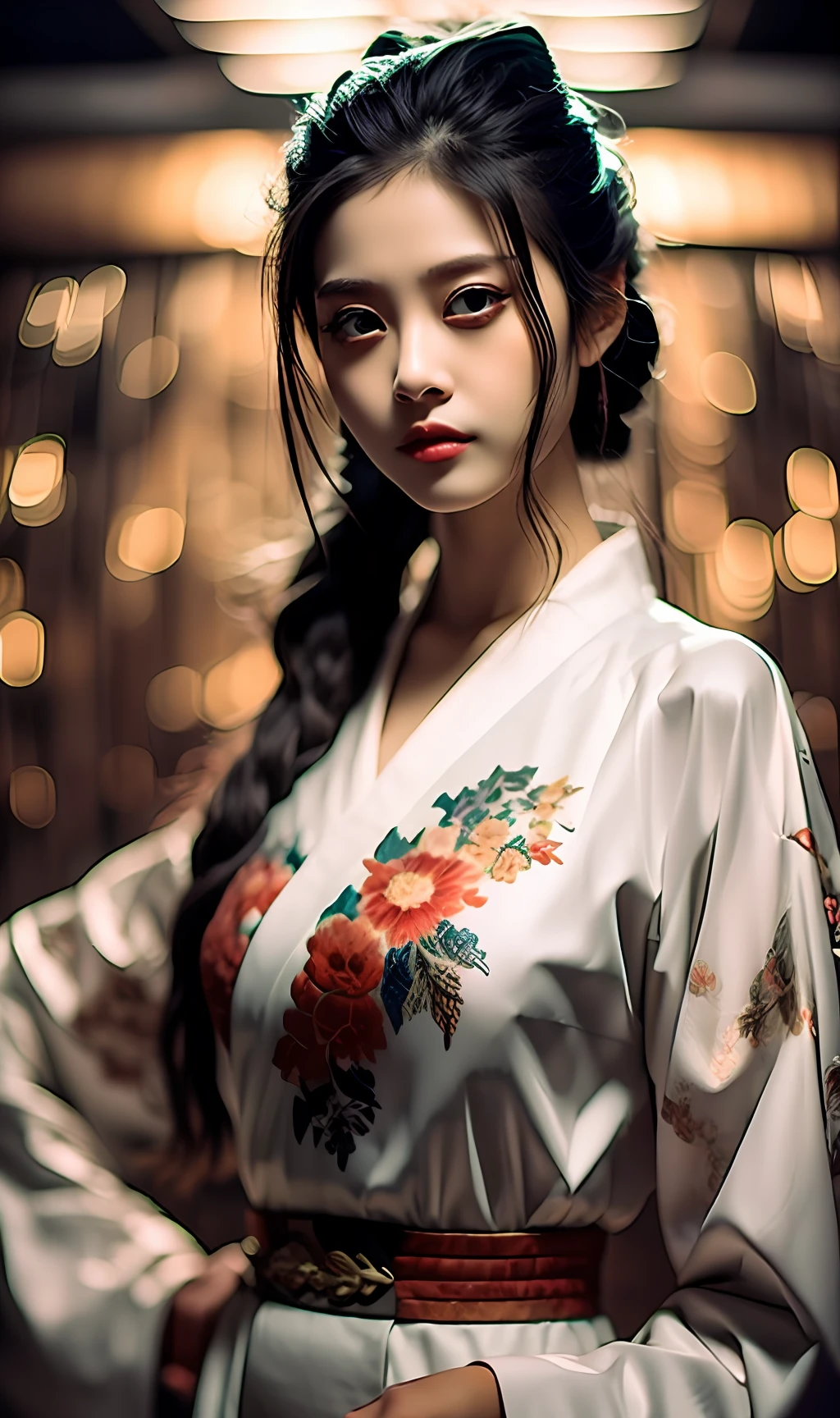 best quality, masterpiece, highres, wuxia 1girl, china dress, super Beautiful face, super beautiful eye, super beautiful hair