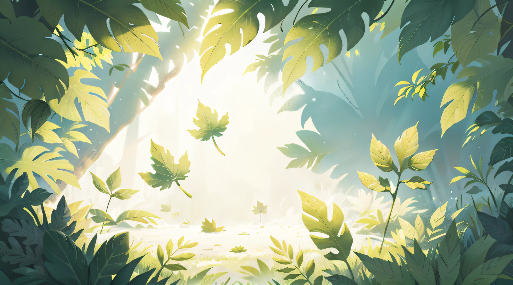 leafs，white backgrounid