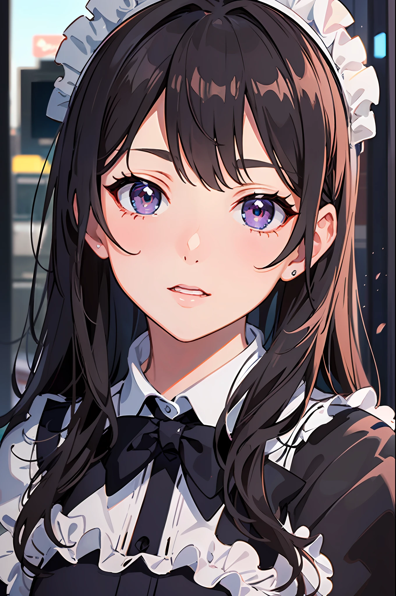 (Best quality),(masterpiece),(ultra detailed),(high detailed),(extremely detailed),beutiful anime illustrations,style of a cute maid,young model,facial portrait symmetrical,character concept art