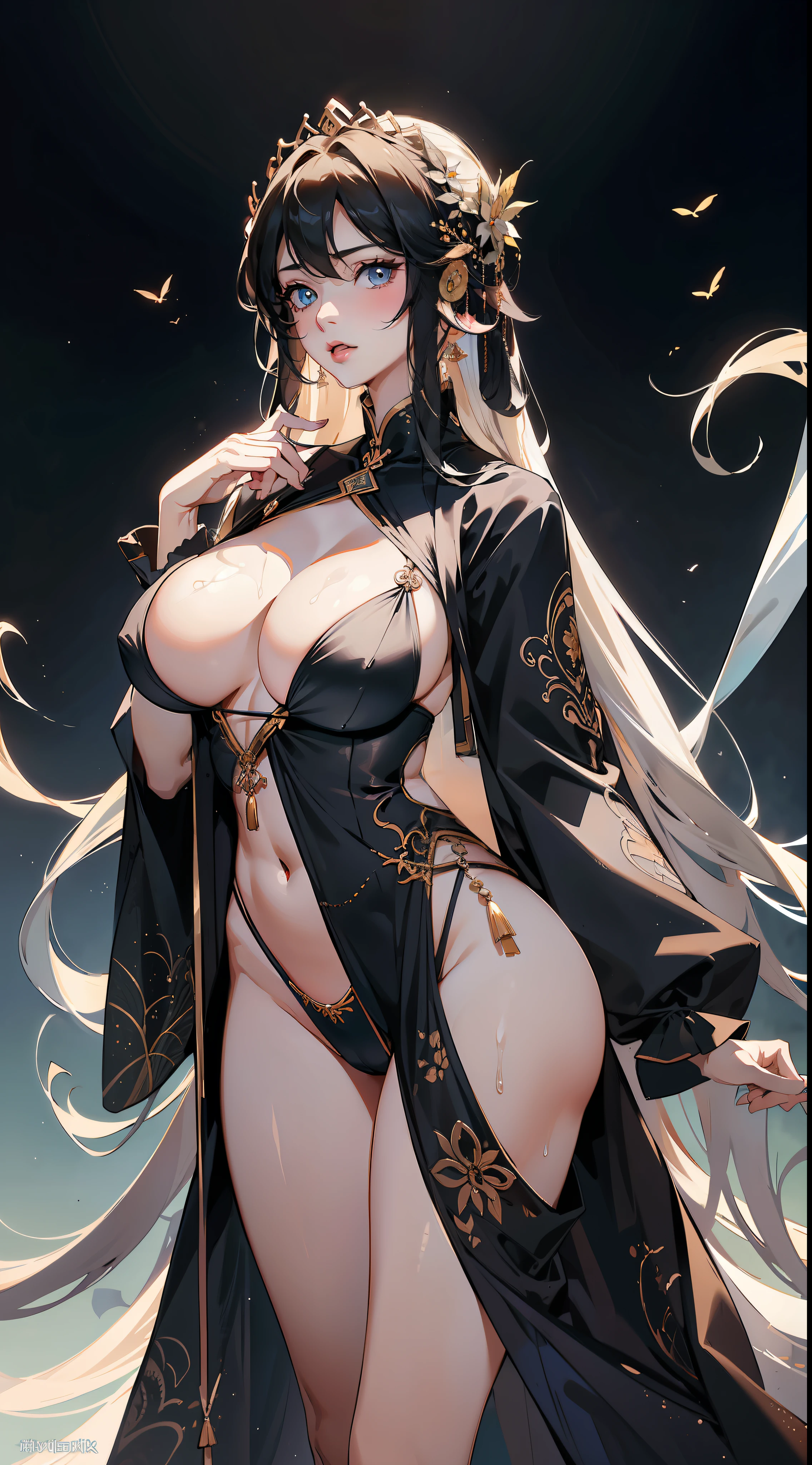 1female，36 years old，Huge breasts， 独奏， king arthur， Pornographic exposure，Exposure of bikinis，coniferous forest，  She has long flowing hair， Bare genitalia， standing on your feet，Bigchest，Wet straight hair，Sweat profusely，drenched all over the body， From the front side， hair straight， mostly cloudy sky，（（（tmasterpiece），（Very detailed CG unity 8K wallpaper），best qualtiy，cinmatic lighting，detailed back ground，beatiful detailed eyes，Bright pupils，（Very fine and beautiful），（Beautiful and detailed eye description），ultra - detailed，tmasterpiece，）），facing at camera，A high resolution，ultra - detailed），beautifullegs，Very long hair，legs are open，Emotive expressions，Open-mouthed，Chest sagging，nakeness， Bulge，Expose the genitals，revealing breasts，Camel toes，with no underpants，extremely large bosom，Extremely colorful，Most detailed，fully body photo，The face is well lit