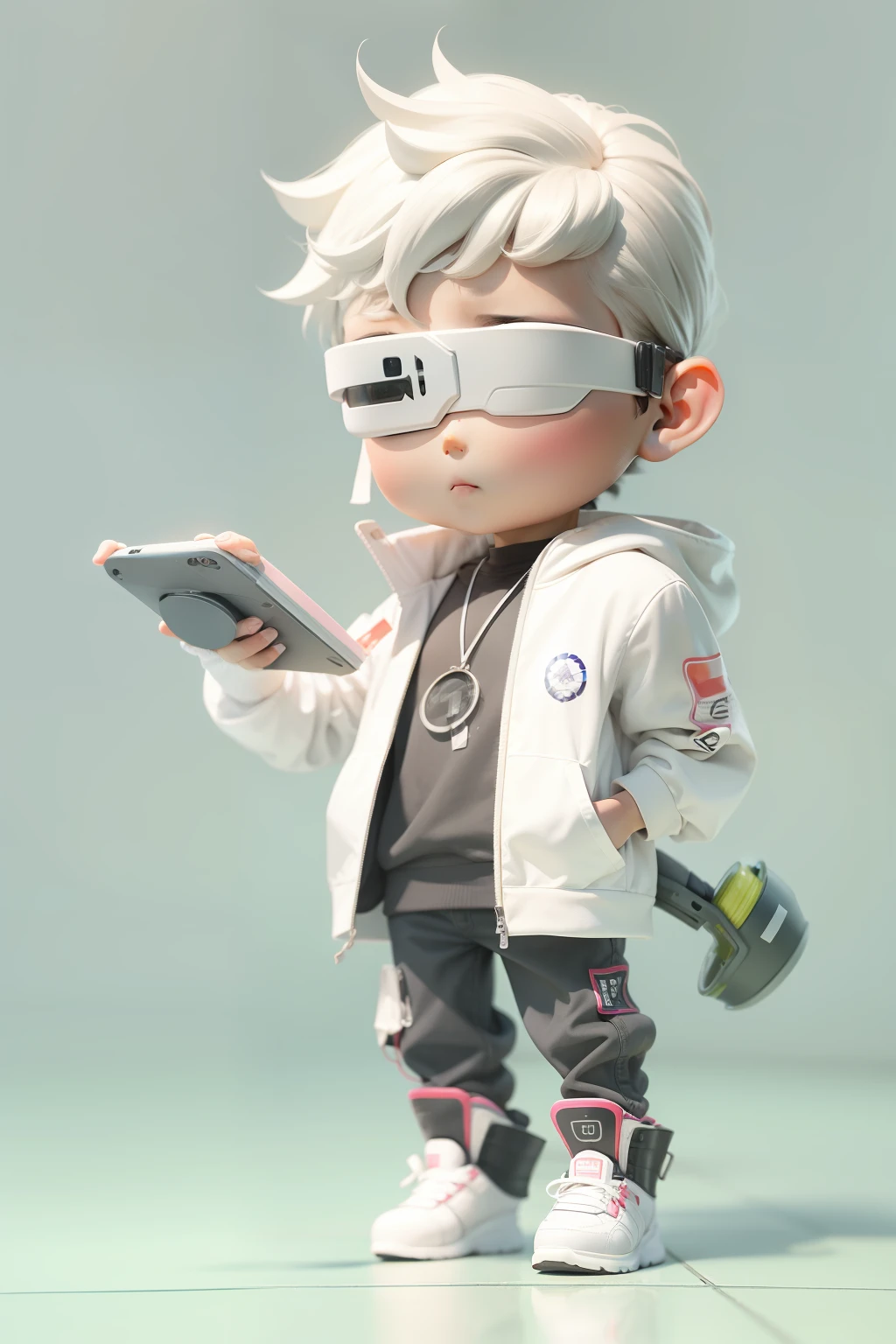 The eyes are completely covered by the product