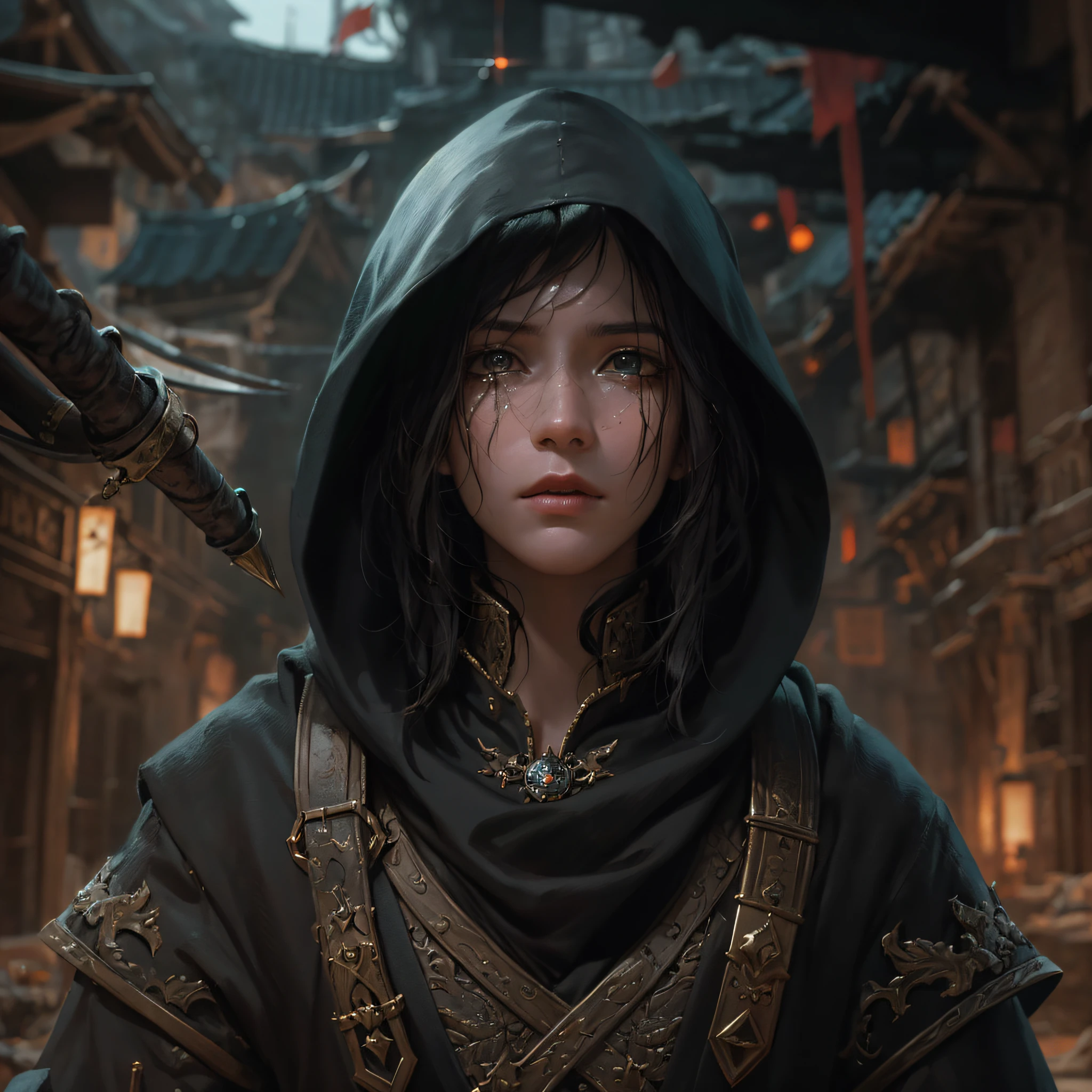 ninjartist,Homem de meia idade,火焰,teardrop,Cry,Epic fantasy digital art style,Epic fantasy art style HD,Epic fantasy art style,detailed fantasy digital art,Epic fantasy style art,detailed fantasy art,epic exquisite character art,4K fantasy art,2。5 D CGI anime fantasy artwork,Photos of the world's most beautiful artwork,Has a soft sheen,((Epic heroic fantasy,Wounded heroes,Fantastic location,Majestic cluttered environment) ), Full body 8K unified rendering, action shot, skin pore, Very dim light, heavyshading, A detailed, A detailed的脸, (with dynamism, photograph realistic, realisticlying, dramatics, darkly, tack sharp focus, 8K), (复杂:1.4),decadent,(highly detailed:1.4),digitial painting,rendering by octane,art stations,concept-art,Smoothness,tack sharp focus,illustratio, (Global illumination, Studio light, volumettic light), ultra - detailed,There is a headband on the forehead