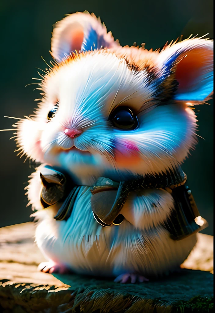Blur,Hamster, Flower, Nature, no_humans, Depth of Field, to8Contrast Style, DARK_Glam, Wear DRK_Glam, Dark Shadow, (Dark: 1.4), (8k, RAW Photo, Top Quality, Masterpiece: 1.2)