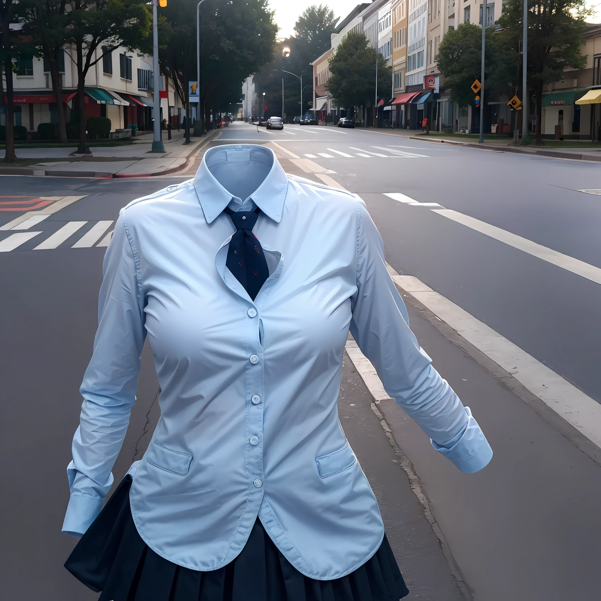 school uniforms: , (school uniforms on hangers swells as if worn by invisible girl), ((invisible, no humans:1.5, headless:1.5, handless, legless)), big breasts, 
(8k, RAW photo, best quality, masterpiece:1.2), (realistic, photo-realistic:1.37),photon mapping, radiosity, ((Hasselblad photography)),physically-based rendering,