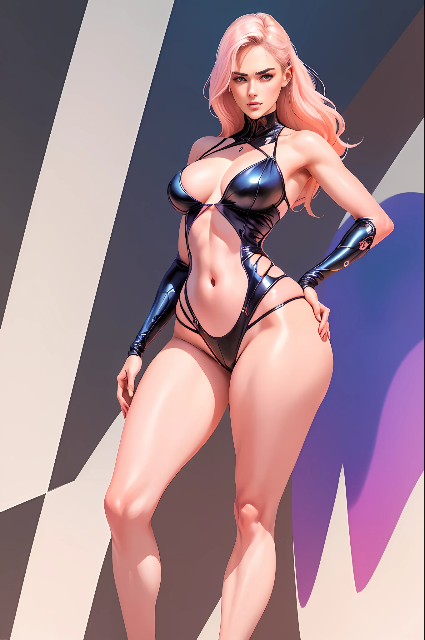 Illustration art,Whole body movement,Sexy woman in sexy clothes,Soprano Woman,Very cool facial expression,Gorgeous background,Great erotic art,painting art,Sexy art,Detailed body part details,long leges,Inspired by J.c.Ryan Decker,Epic European and American illustrations,Tall,The whole body is evenly sexy