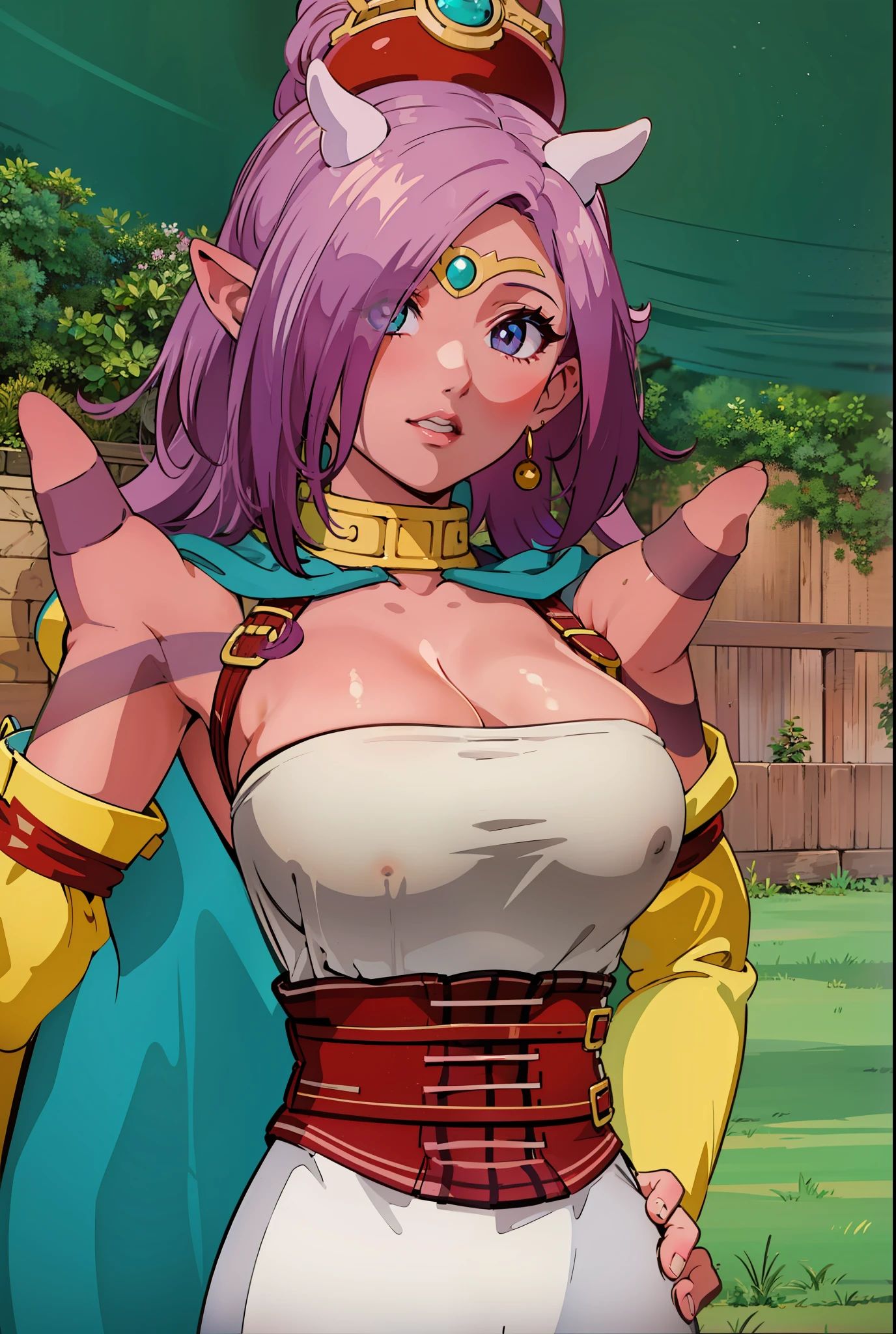 8K,High quality,Anime,married woman,Red skin,beautifully shaped,Beautiful face,Full body,clean,Bright,highlight in eyes,Sexy,ultra gigantic tits,Oversized breasts,Very huge breasts,Dark red ,,Erotic,,beautiful line art. Naked, long red tail,pink horns on the head,,、Nipples are see-through、Pink horns on the shoulders、