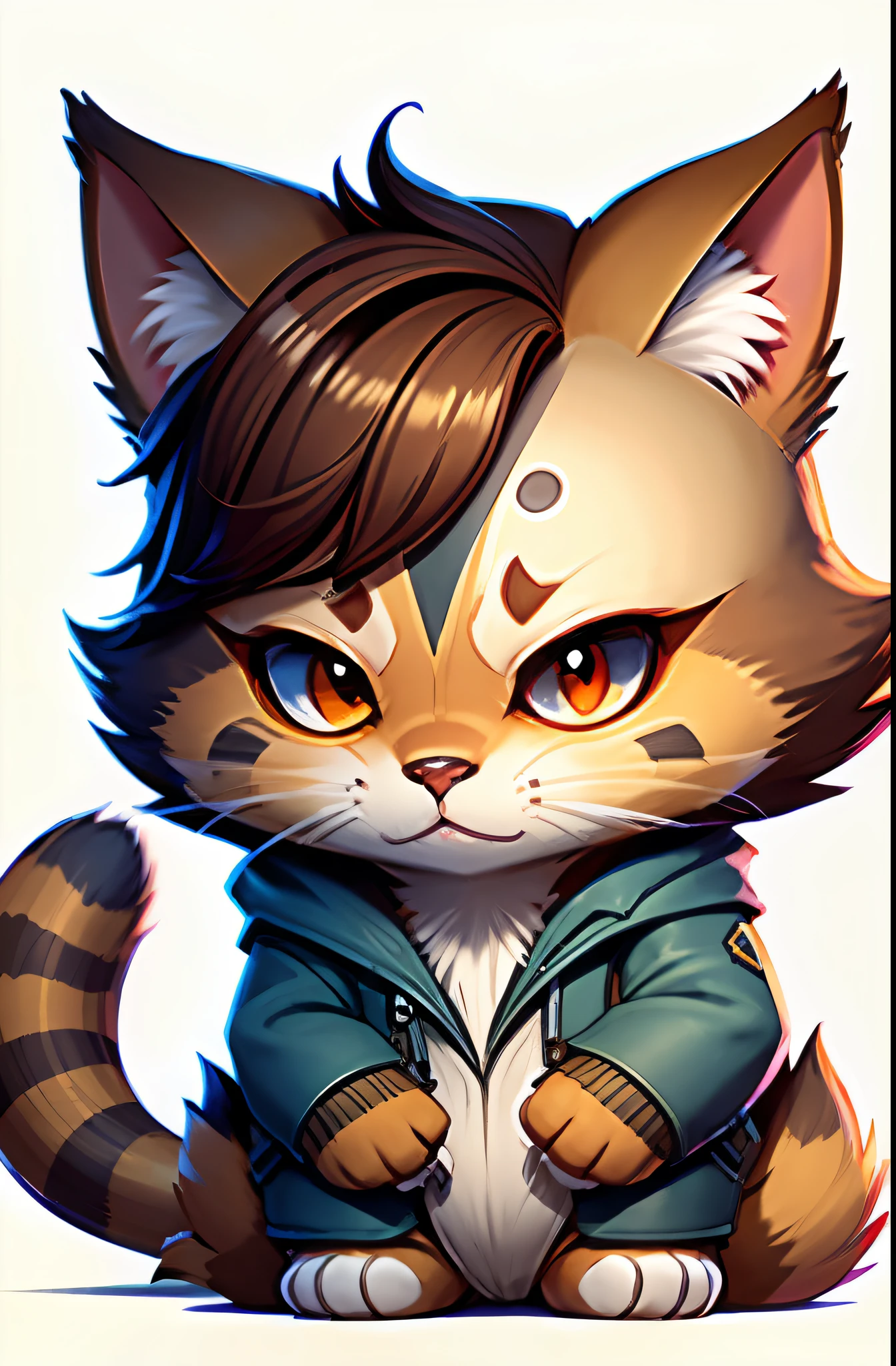 c4tt4stic, The Joker, Brown-haired cat ,Gentle eyes