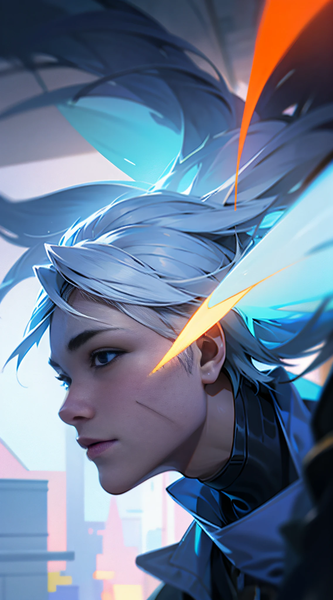 best qualityer,Detailed 4K images,Show Blender、octane render、Clear glass texture made by C4D and other software。DDicon's blue|Orange tones,Frosted glass and transparent technology give the feel of industrial design。background whites,Features sunlight lighting,Render plane、Minimalist、The style of the skeuomorphism,Emphasize axisymmetric shapes、data、Elements such as cylinders and files。