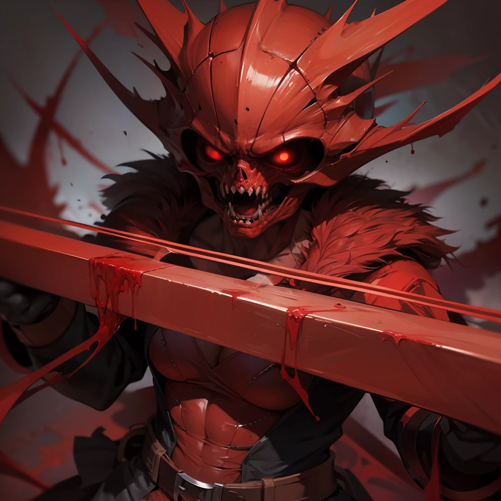 blood red, scary, makes you scream, killer surprise. --auto --s2