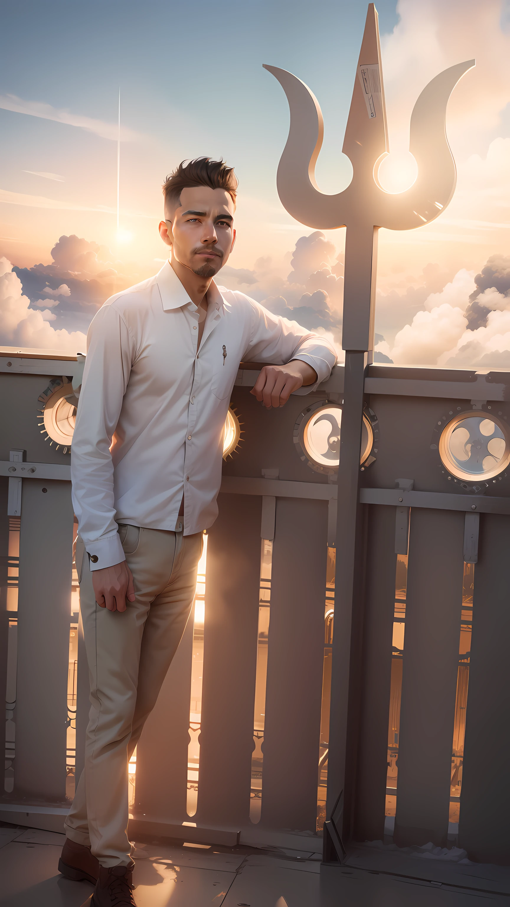 Change realistic background, beautiful cloud