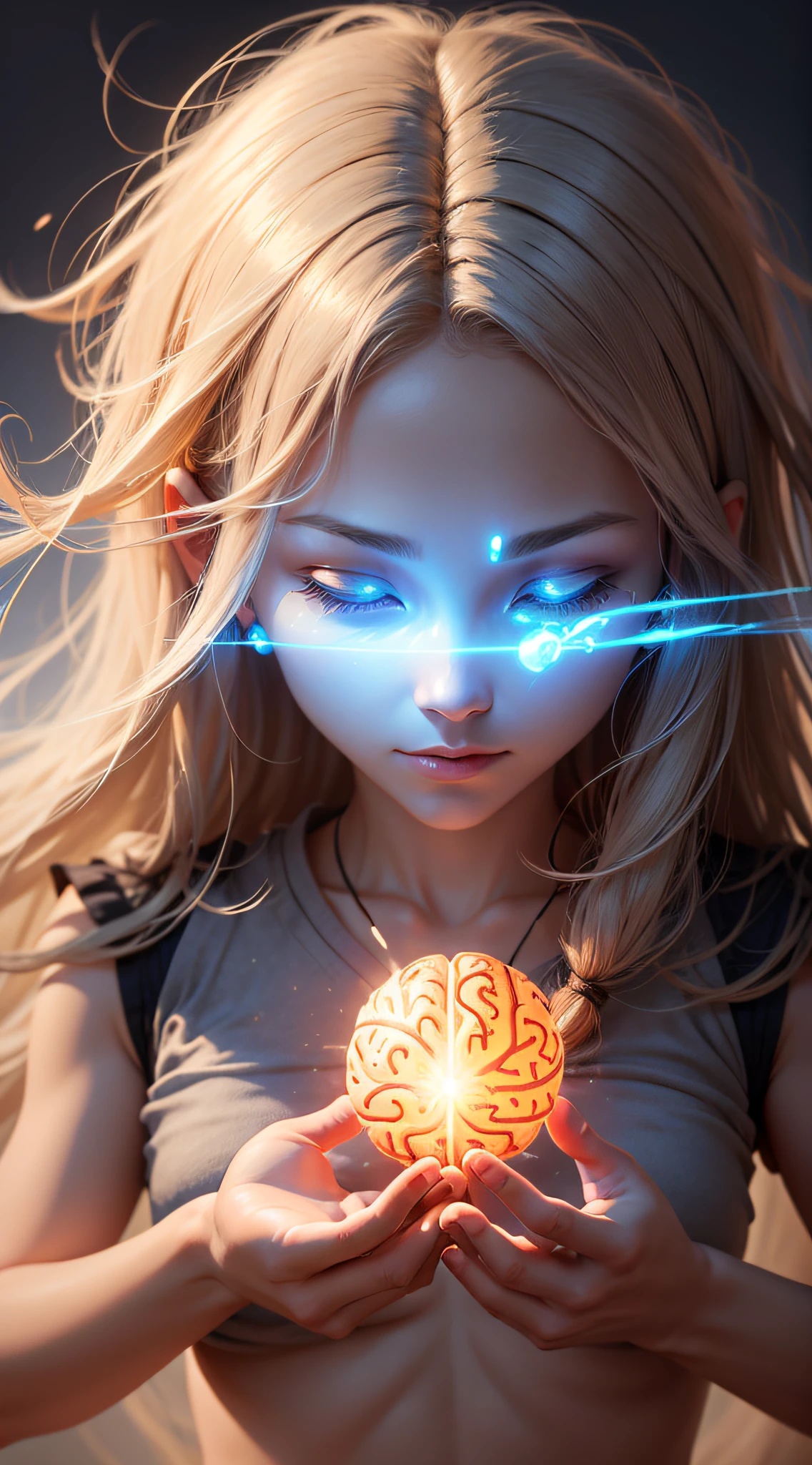 create a brain, receiving, human, receiving a seed, getting, enlightened, no imperfections --auto