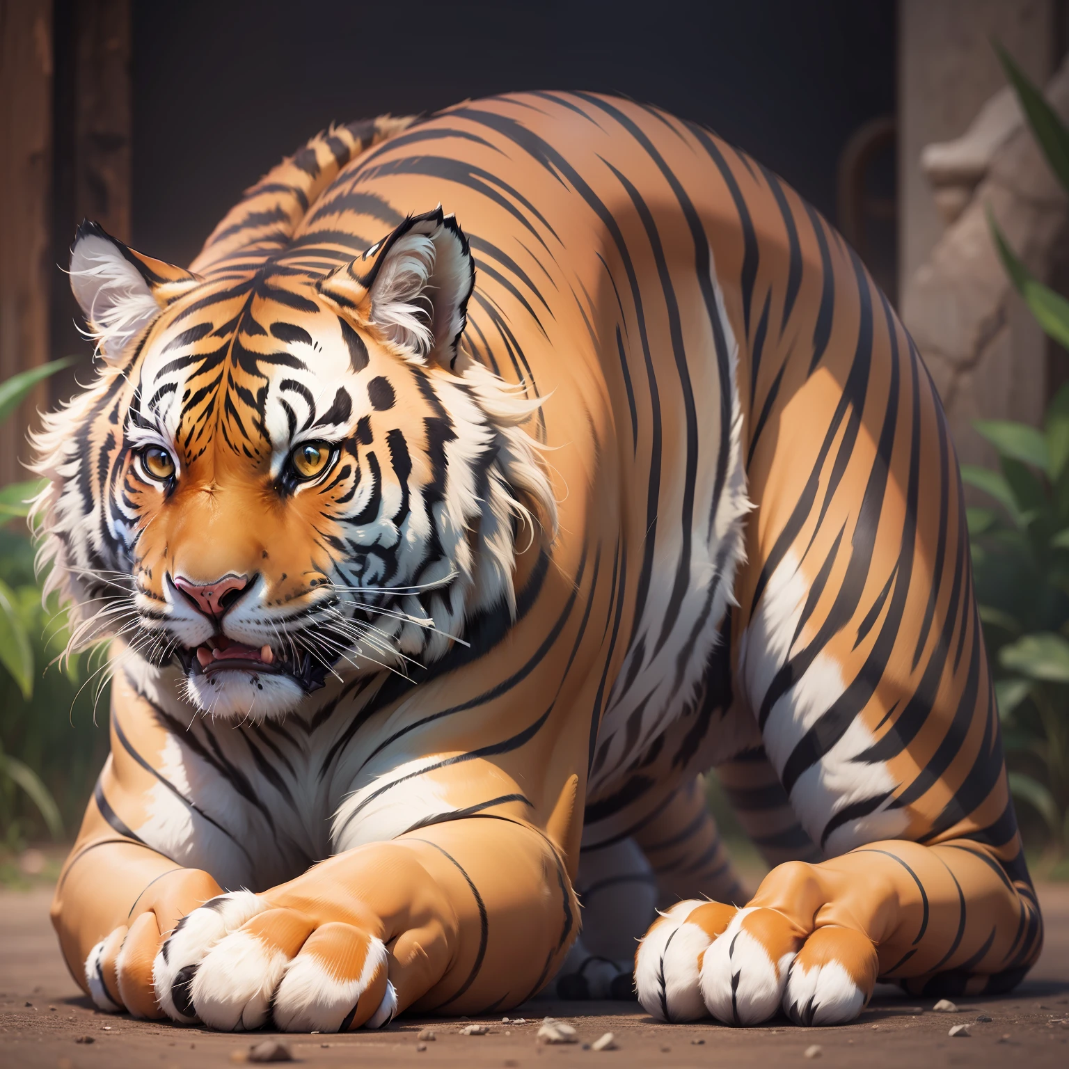 a tiger Tiere top-quality masterpiece 超A high resolution 8k