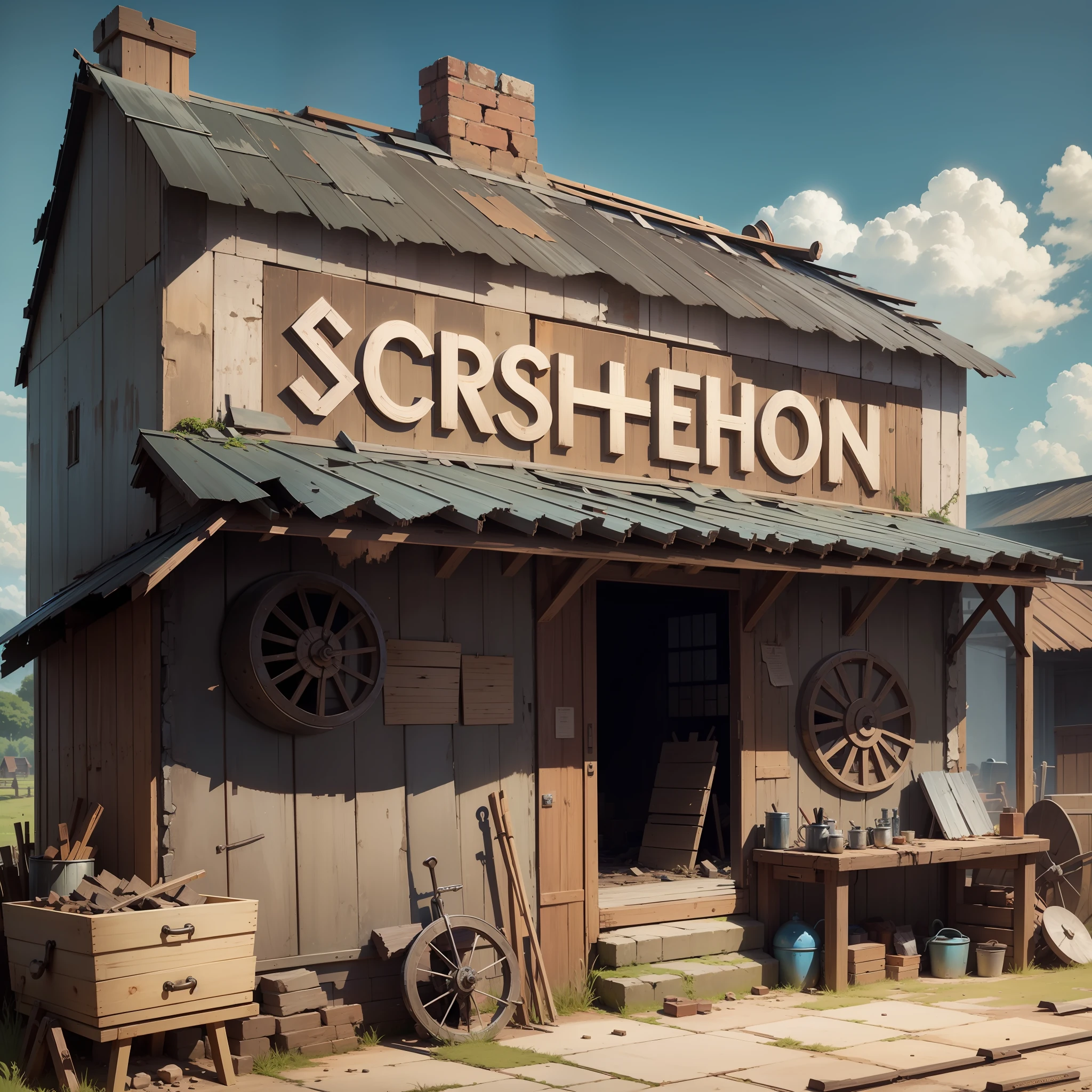 Blacksmith shop, broken, broken --auto --s2