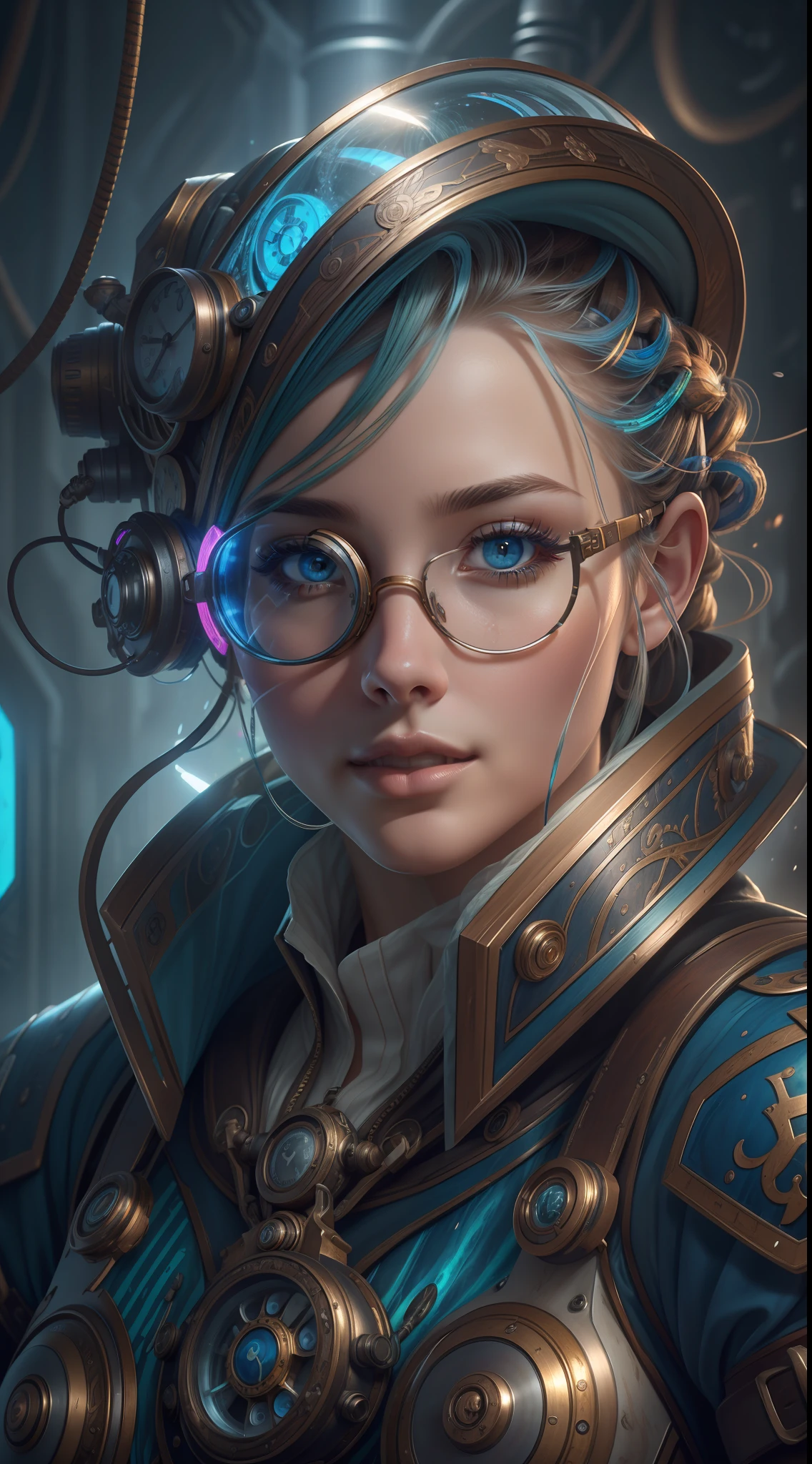 ((beste-Qualit)), ((tmasterpiece)), (Detailed:1.4), "Scientist's laugh, goggles, science lab bottles with colorful liquid, Tesla coils, steampunk lab, splatter, high contrast, colorful polychromy, super detail, ultra quality, CGSociety", ultra HD, realistic, vivid colors, high detail, UHD perfect composition beautiful detailed intricate detailed octa rendering popular on artstation art photography 32k photorealistic concept art soft natural volumetric cinematic perfect light