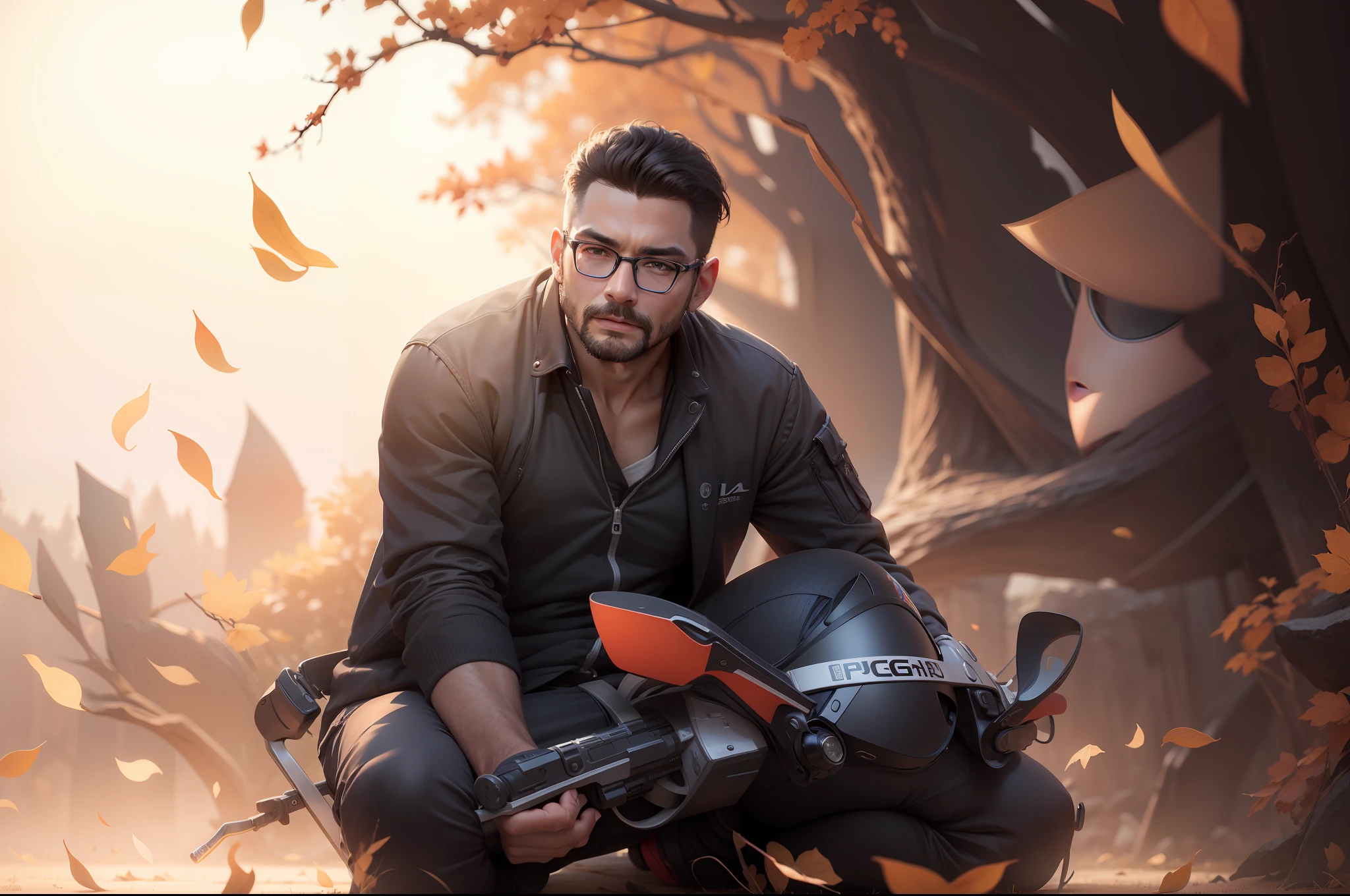 Change background and spects with the original face face in 8k ultra high defination