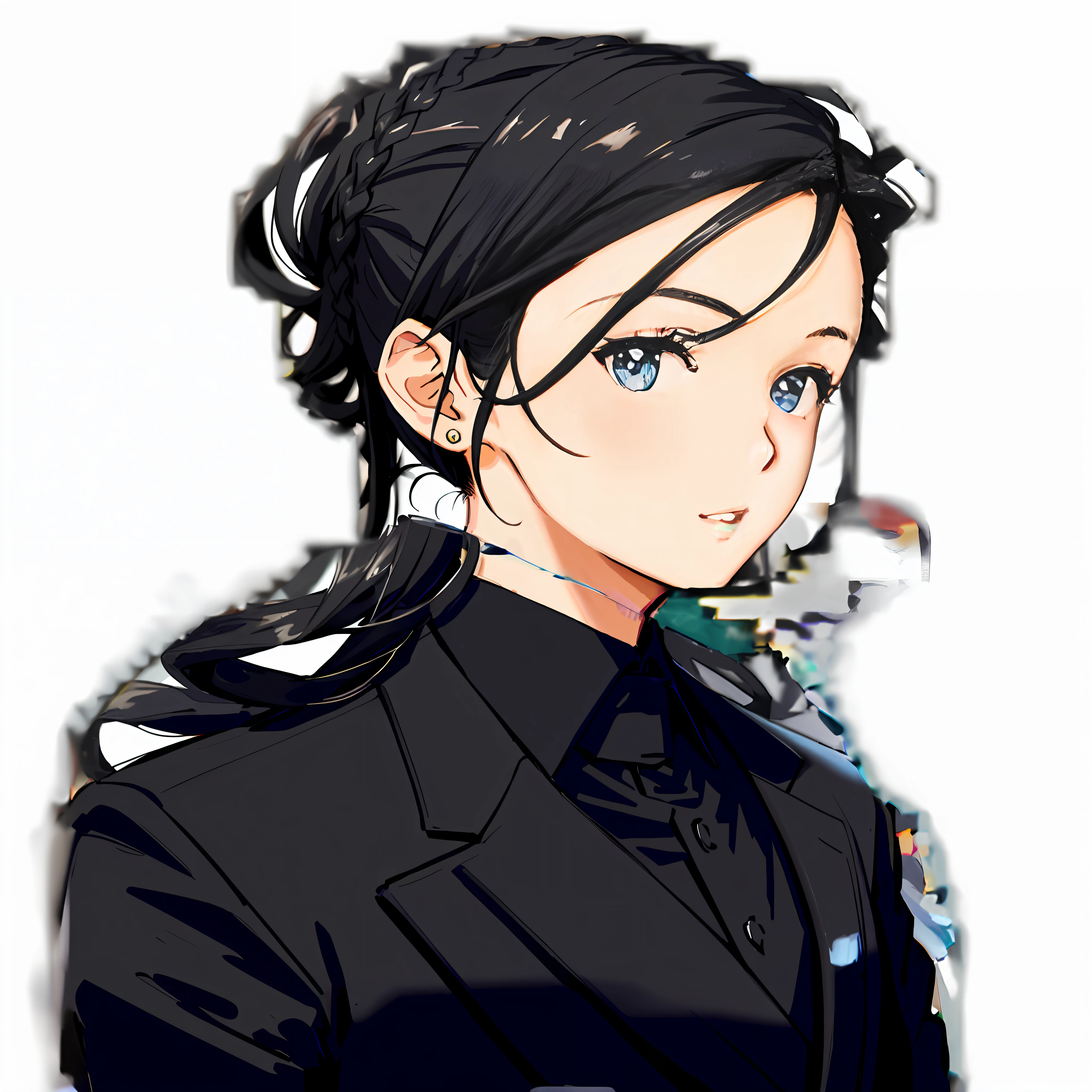 wearing black suits,tiese