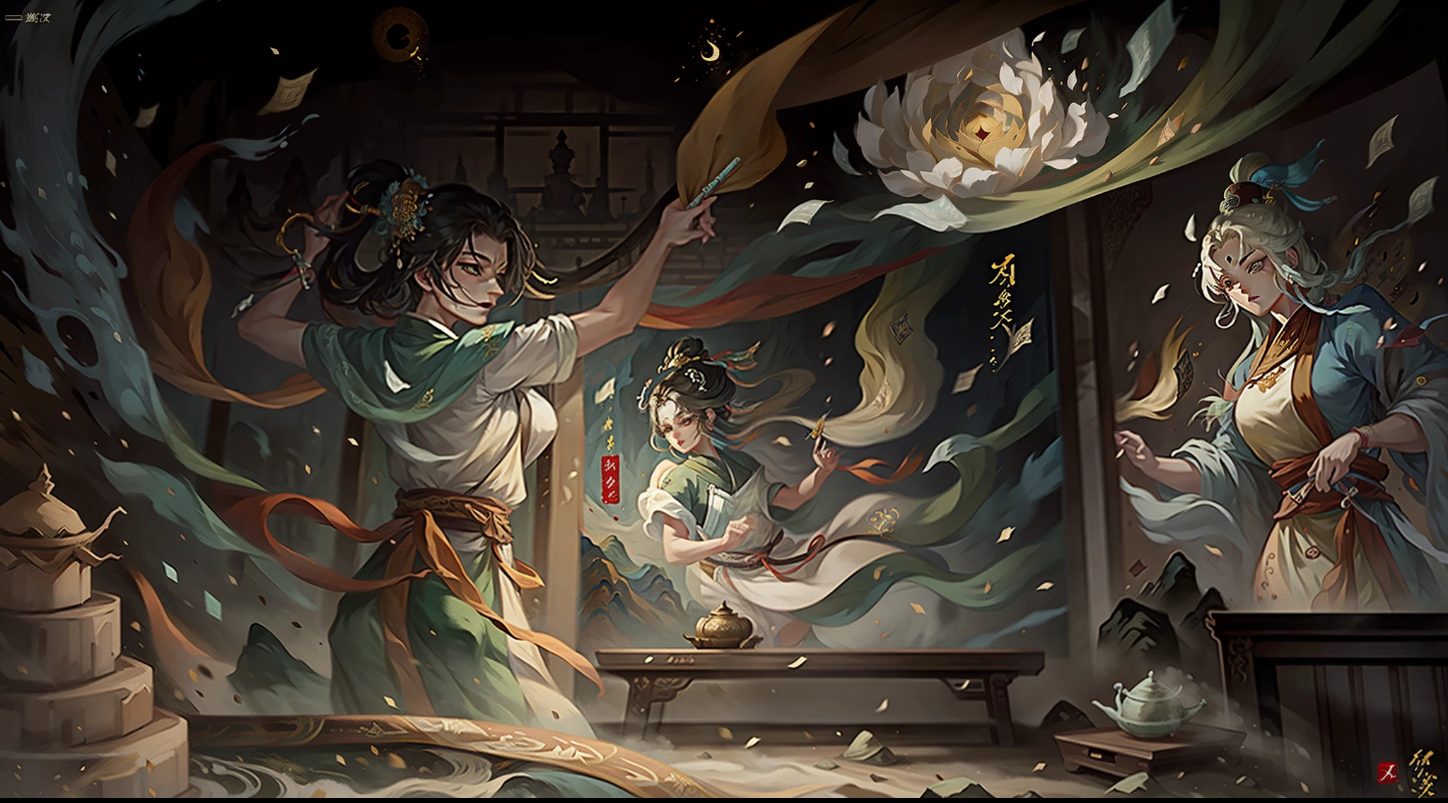 ancient wind，wall paintings，dunhuang