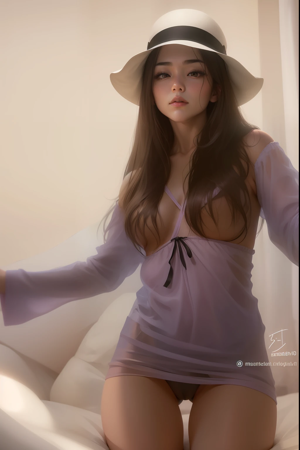 (64k, RAW photo, best quality, masterpiecel1.4), (realistic, photo-realistic:1.37), photo of a Japanese girl in a black nightgown ((loose)), Natural (medium breasts:1.35), (micro:1.4)lace panties, looking away, (kpop idol), ((lying on the bed)), lying down, messy hair, medium hair, (pink blush), (lighting), [[open legs, open legs]], (solo), dynamic pose, ((erect)), (female pubic hair), (swollen eyes:1.3),  (thin legs), erotic, HDR, highly detailed, ambient occlusion, natural, harmonious composition, fine art photography,