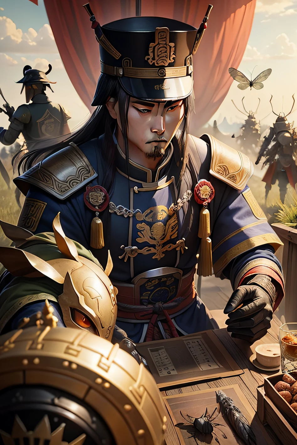 insects,mechs,Military division,Zhuge Liang,three kingdom,Sima Yi,War