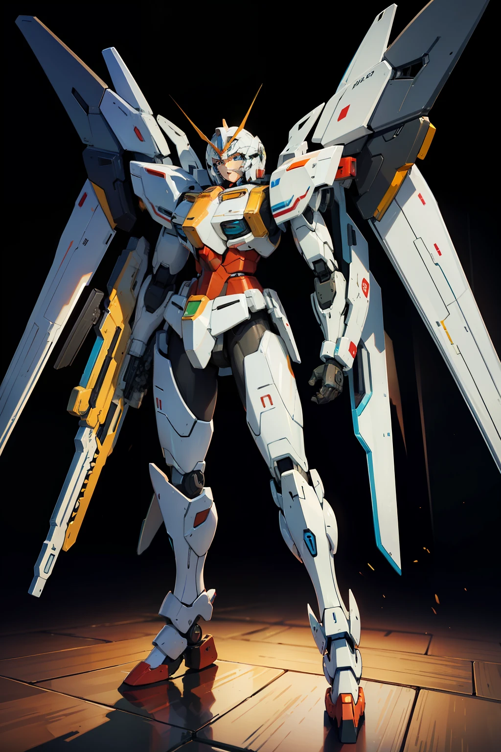 Anime Gundam mecha，large tall