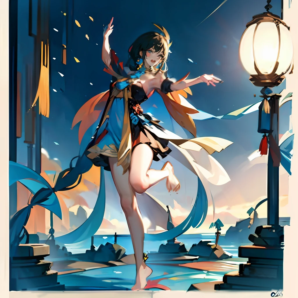 best quality, masterpiece, highres, wuxia 1girl, china dress, super Beautiful face, super beautiful eye, super beautiful hair