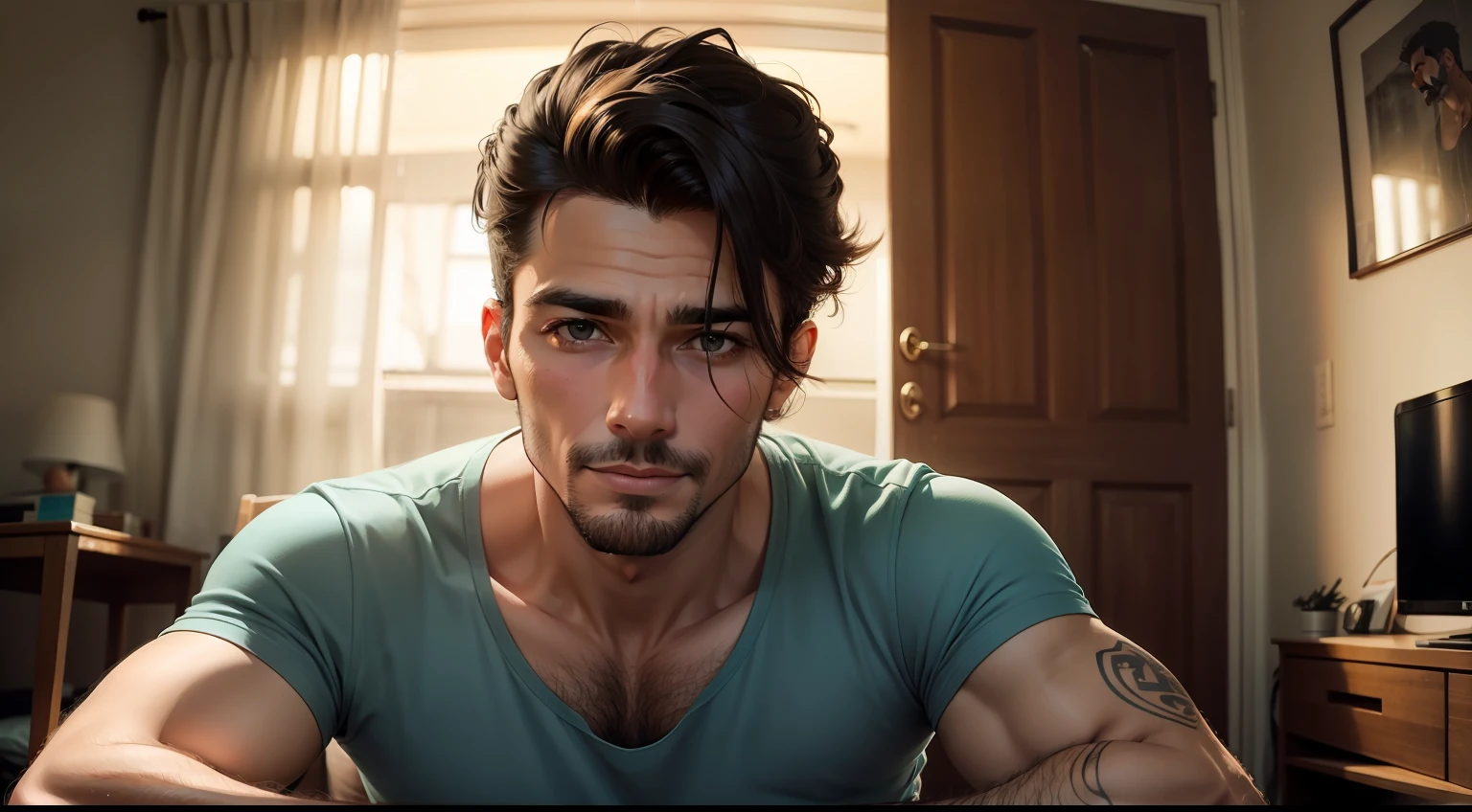 Homem de 30 anos, sozinho