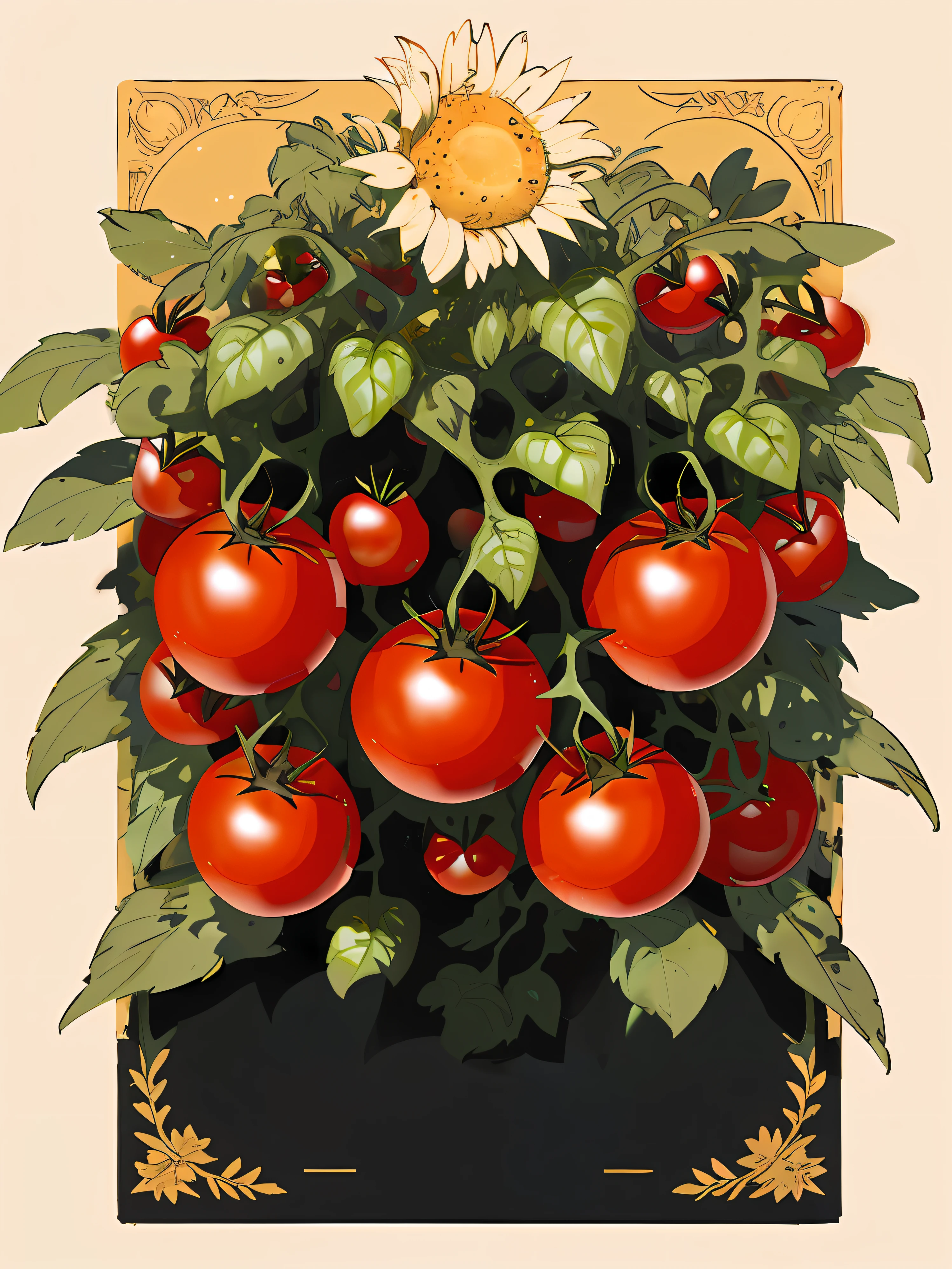 Multiple red cherry tomatoes, Fresh and pleasant, The is full and seductive, Bright red color, Natural light, With leafy background, Tender and juicy, full of life, Satisfying taste.