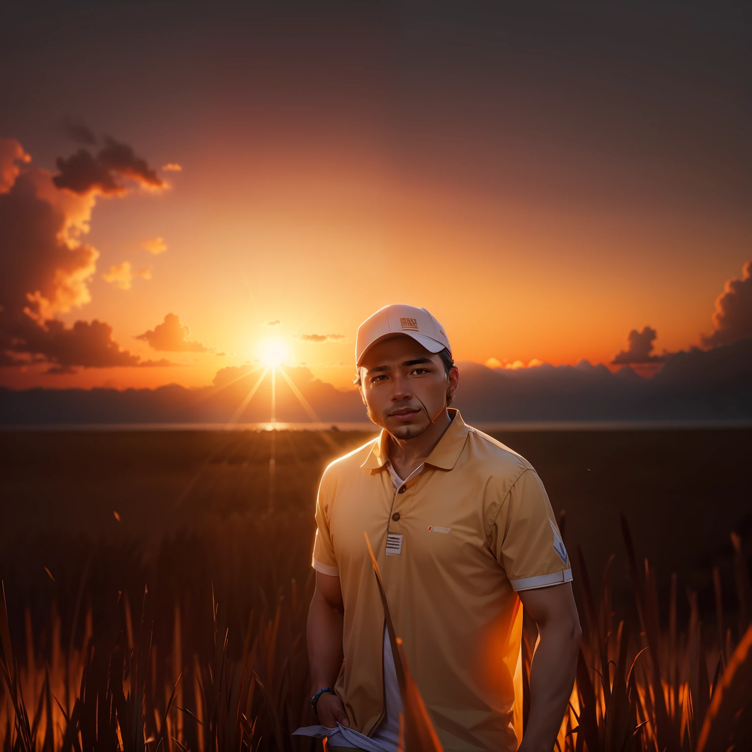 Change the background with a sun set in the valkey