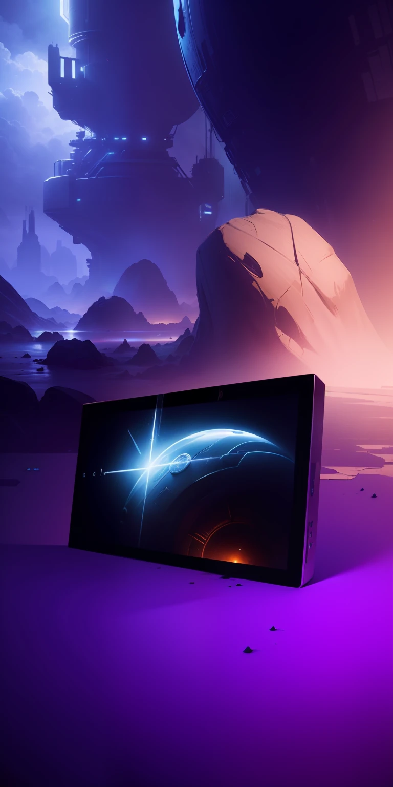 National tide,Technologie,(In the center of the poster is a large screen),(The screen emits light),(scifi environment),(The colors are reversed),32K,detail-rich,plethora of colors,Beautiful and sci-fi,high detal,(The scene in the screen is 3D),(The details of the characters' shapes are in-depth),(Photographic image),(Screen scrutiny),Meticulous sketching,Realistic scenes,Real mechanism,Cinematic lighting,Ultimate HD picture quality,Hollywood-style character detail rendering