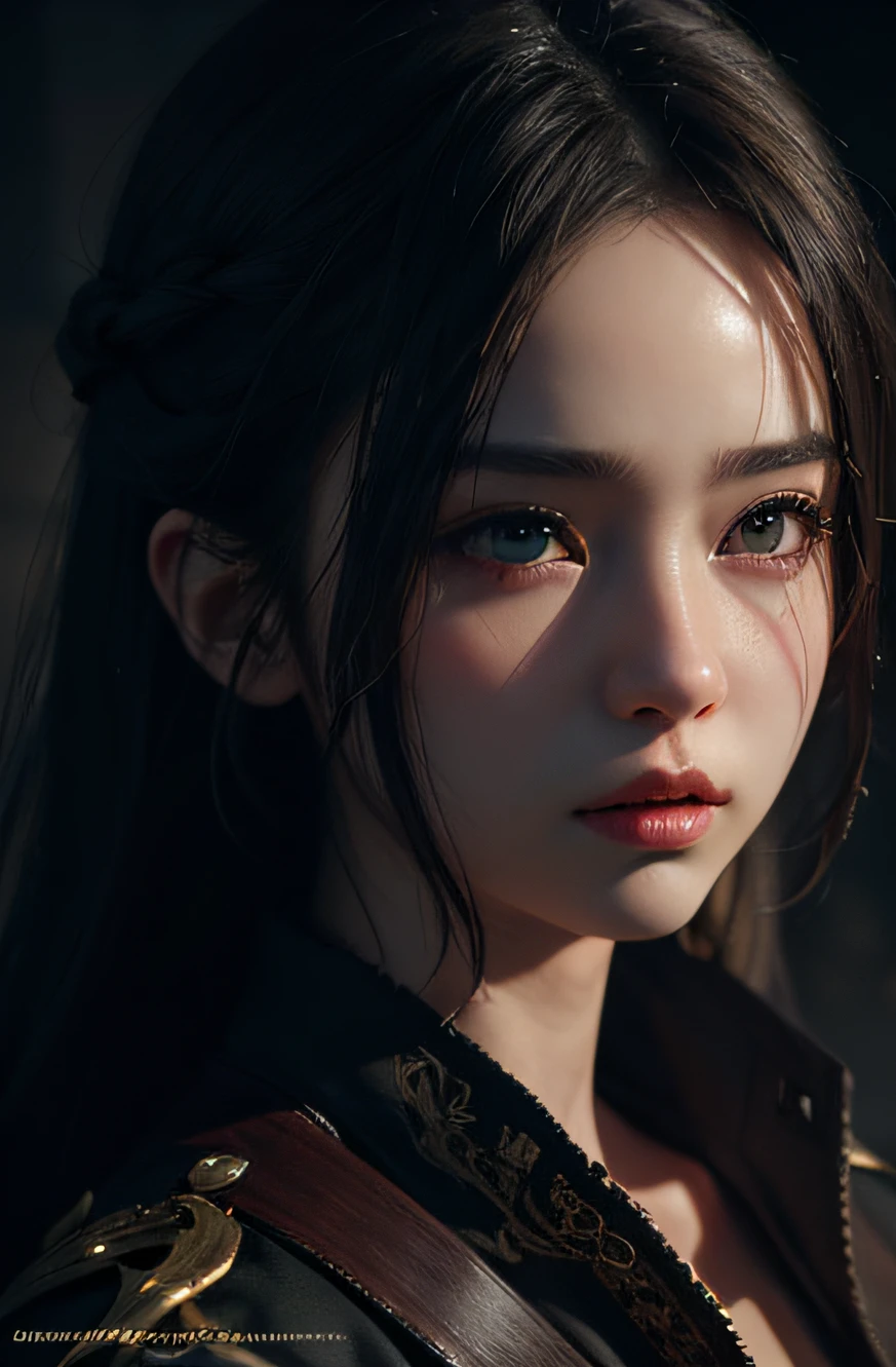 Fantasyart,photographrealistic,动态照明,artstation,poster for,Volumetriclighting,Very detailed faces,4 k,Award-Awarded,1girl,In the dark,deepshadow,low tune,