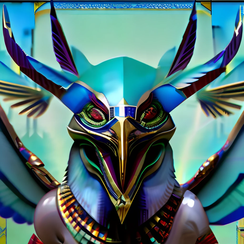 (Two-headed bird demon),(large feather wings),(Strengthen the whole body),8k,(intricately details),(Variant font norozar as the title),Full stereoscopic,(ultra-wide-angle),(Macro),(giant things),(Blackface long hair male crowd),Cinematic lighting,(atmospheric distance sense),(speed-line)