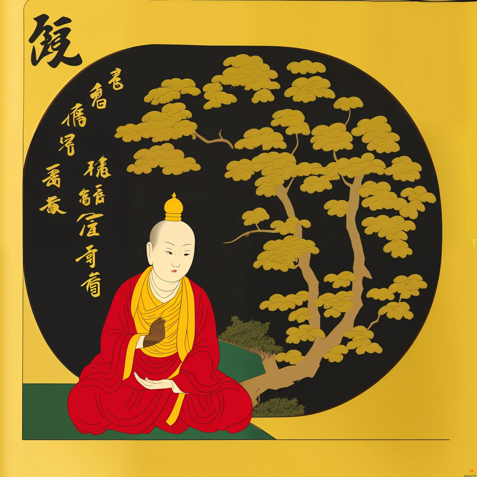 Eight precepts,The two ends are round
