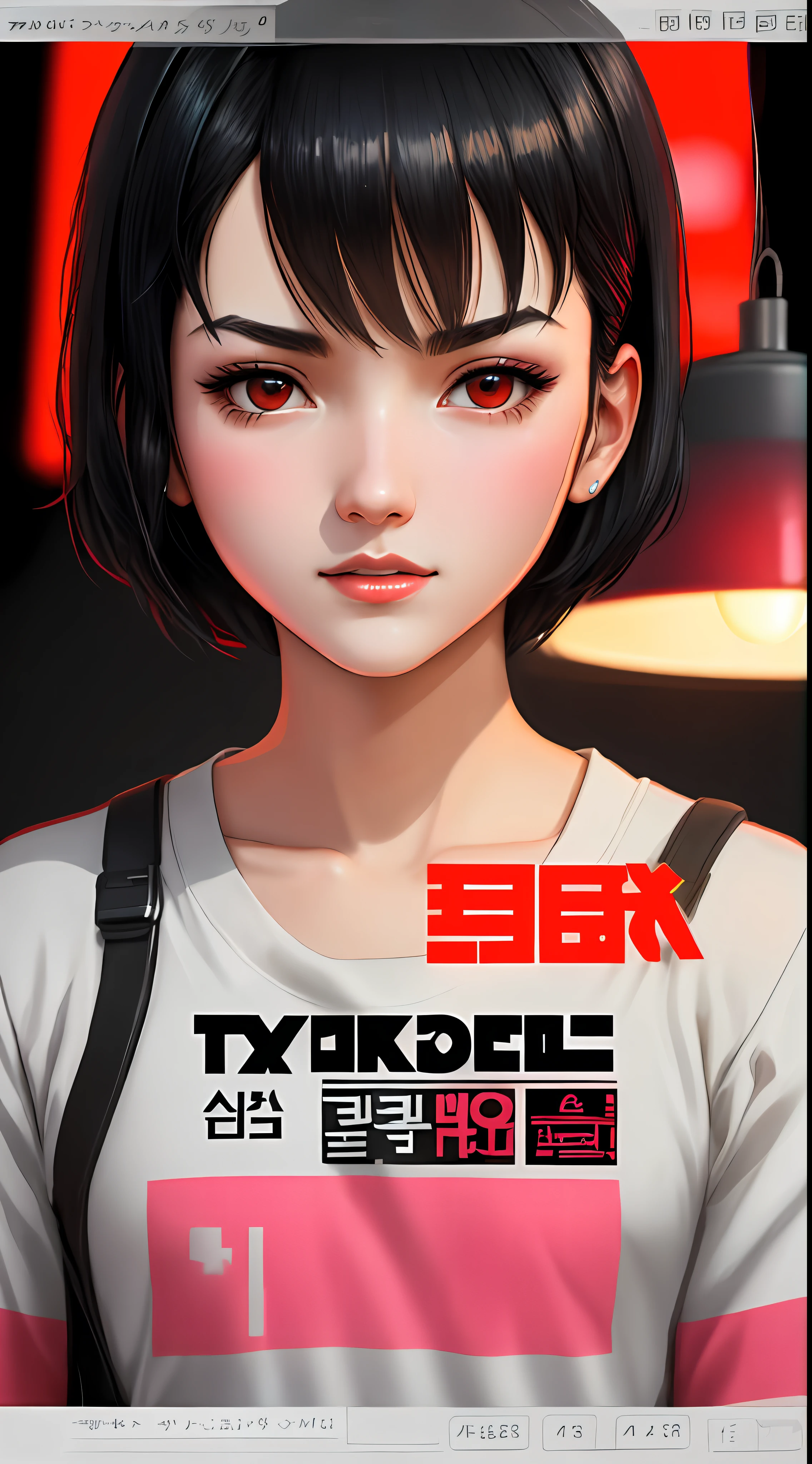 Girl with black hair sitting under a lamp, In the style of nightcore, Neopop - art iconography, Bright studio, Atey Ghailan, Very detailed artwork, Best Quality, dark gray and red, Evenly staged images, edgy, close up, Firecore, Infernal Backstory – t. 5
Negative hint:
Lowres, poorly drawn, worst quality, bad quality, amateur, unreal, Sketch, Drawing, Dumb ,poorly drawn, bad quality, deformed, roto, lengthy, Lowres, blurry, text, watermarks, Cropped, Pixel, Smoothing, Pixel, low poly, (가슴, Skinny:1.2)