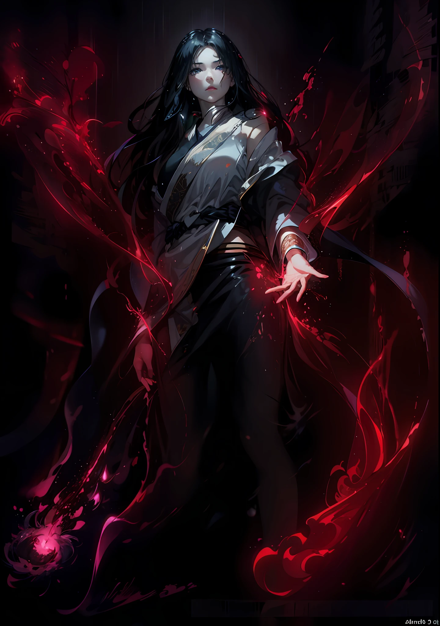 1girl, breasts, moon, lantern, night, solo, large breasts, hair ornament, wet, kimono, japanese clothes, wading, water, hair flower, flower, outdoors, sky, full moon, rain, black hair, off shoulder, mountain, cloud, holding, sash, bare shoulders, paper lantern, standing, white kimono, night sky, sideboob, obi, wet clothes, bangs, tree, from side, reflection, short hair, cloudy sky, wet hair (((masterpiece),(extremely detailed CG unity 8k wallpaper),best quality,,solo,1girl,cinematic lighting,detailed background,beautiful detailed eyes,bright pupils, (an extremely delicate and beautiful),(Beautiful and detailed eye description), ultra-detailed,masterpiece,)),