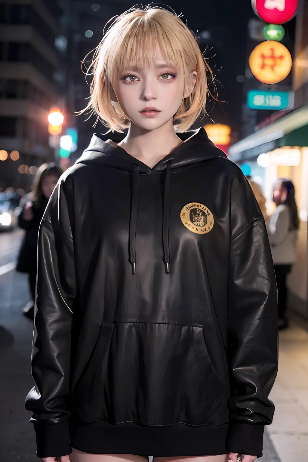 ((a blond、Dark eye shadow、Dark eyeliner、((Red Colorcon、Patsun、Short Bob、bangss、tthin eyebrows、Red Hoodie))))、NSFW、masterpiece、top-quality、hightquality、magnifica、Beautiful fece、hight resolution、Very high resolution、Raw photo、Best Illustration、hyper realisitic、1girl in、realisitic、The ultra-detailliert、Photorealsitic、incredibly absurdness、a closeup、Floating hair、Soft light、Cinema Lights、Film grain、full body Esbian、depth of fields、blurry backround、bokeh dof:1.4、eyes focus、85mmレンズ、professionally lit、lensflare、Luminous particles:0.6、Professional Writing、portlate:0.6、Photon mapping、Radio City、physically-based renderingt、a japanese girl、sexual excitement:1.5、Lifelike face、Realistic body、real looking skin、huge-breasted:1.3、well-styled、camel's toe、light skinned:1.1、cute little:1.5