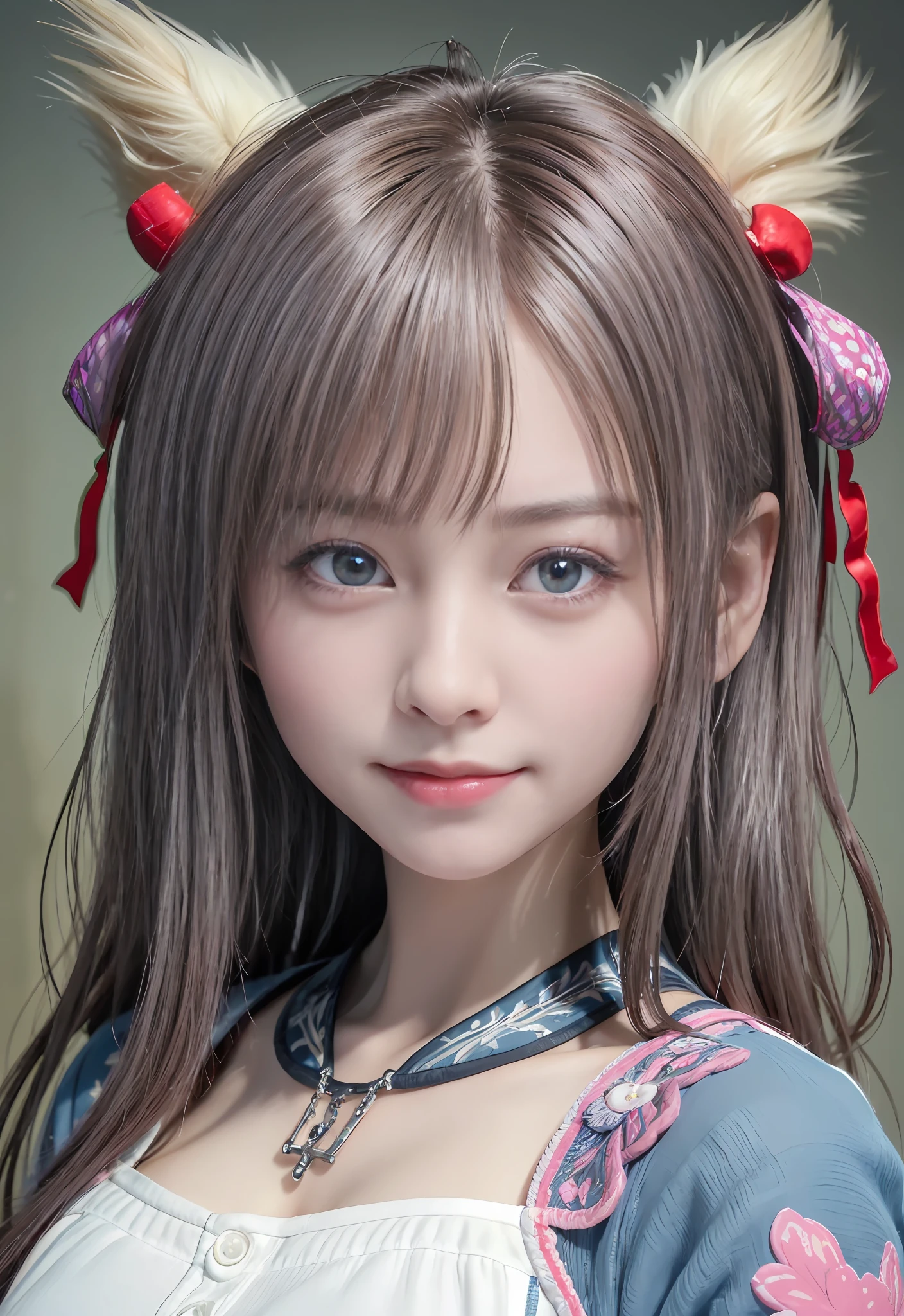 "((ighly detailed、8k wallpaper、​masterpiece、top-quality、ultra-detailliert))、Perfect Goddess、Cute little girl s、A perfect woman、Boyish hair、surrealistic、​masterpiece、best pictures)、(hyper detailed face and body)、Give a smile、(Show your teeth)、