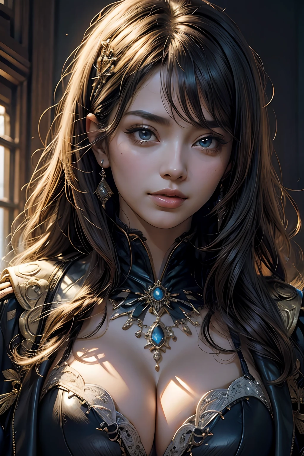 professinal， best qualtiy， tmasterpiece）， （realisticlying，realisticlying）， Hyper-detailing， （Portrait） huge tit，Ultra-fine face, A detailed eye, 二重まぶた，tmasterpiece，Raised sexy