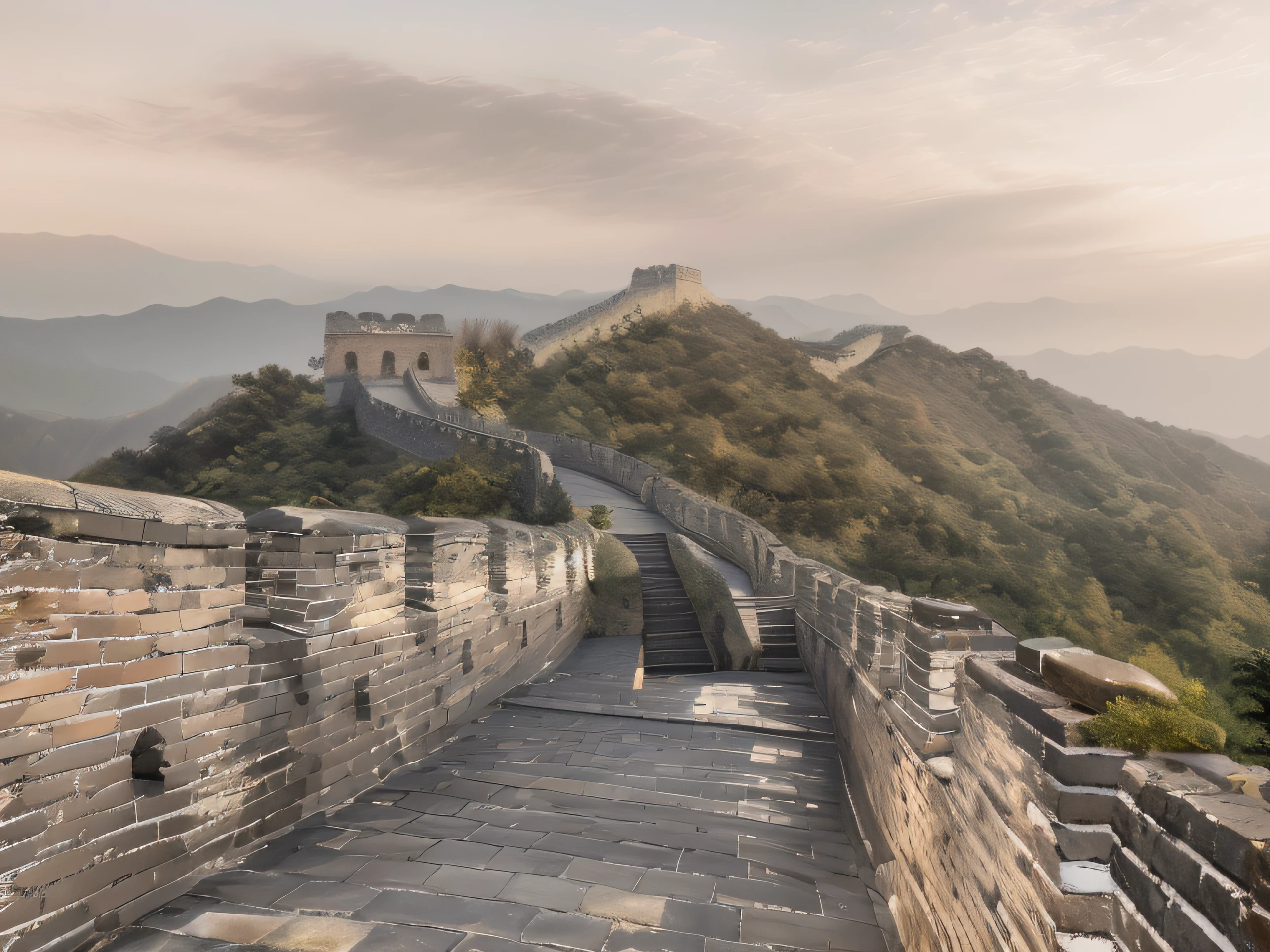 The Araffeder part of the stone wall，The background is a steep slope, the great wall, the great wall, castle wall, a gigantic wall, wall, author：Tom Wenerstrand, you can see all the passageways, High walls, photograph taken in 2 0 2 0, beijing, Walls, travel, seen from the side