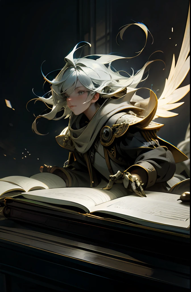 "Transforming book pages into a captivating reality with mesmerizing volumetric lighting."