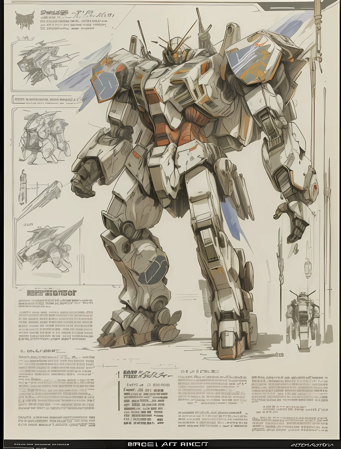 Drawings of a large robot with a large body and legs, mech concept art, battlemech, mech body, giant mecha, metal gear mech, battletech style, lottalewdsLargeMecha, Machinary, giant mecha robot, giant robot mech, mega humanoid mech, comic book style battlemech, Full body mecha, mech robot, Mecha warrior, # Mecha