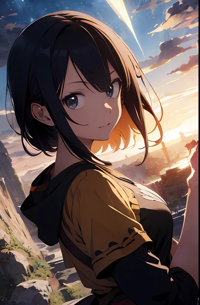 tmasterpiece,8K, fantastic artstyle, Premium quality, Ultra detailed, landscape,Amazing, (Best quality), (Highest high resolution), (Sharp focus), (Ultra detailed), (Extremely detailed), (very high quality art), 8K wallpaper,very fine 8K CG ((Super ultra detailed hyper hyper perfect piece)), Flawless,, illustration, (Dynamic lighting), Dynamic light, Cinematic light, (cinematic shadow), Game anime One Piece,Solon transforms into fantasy