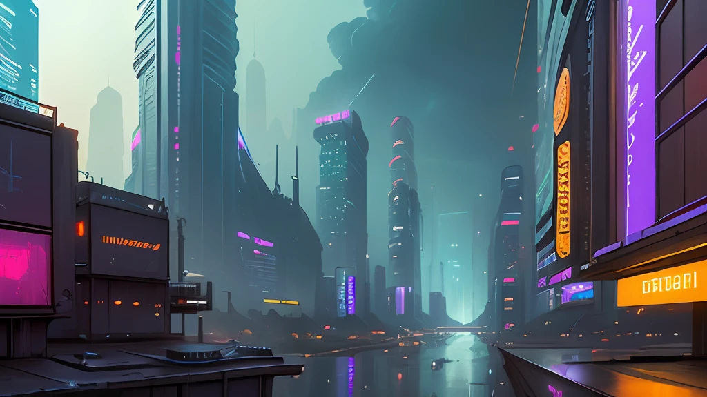 ((Masterpiece)),((Best Quality)),((higly detailed)),((Realistic,))
Cyberpunk city, Neon Streets, the night, Lots of billboards on high-rise buildings, Deep canyons in the middle, Architectural streets, bridges, Flying cars, rainy days, steampunc, Cyberpunk culture